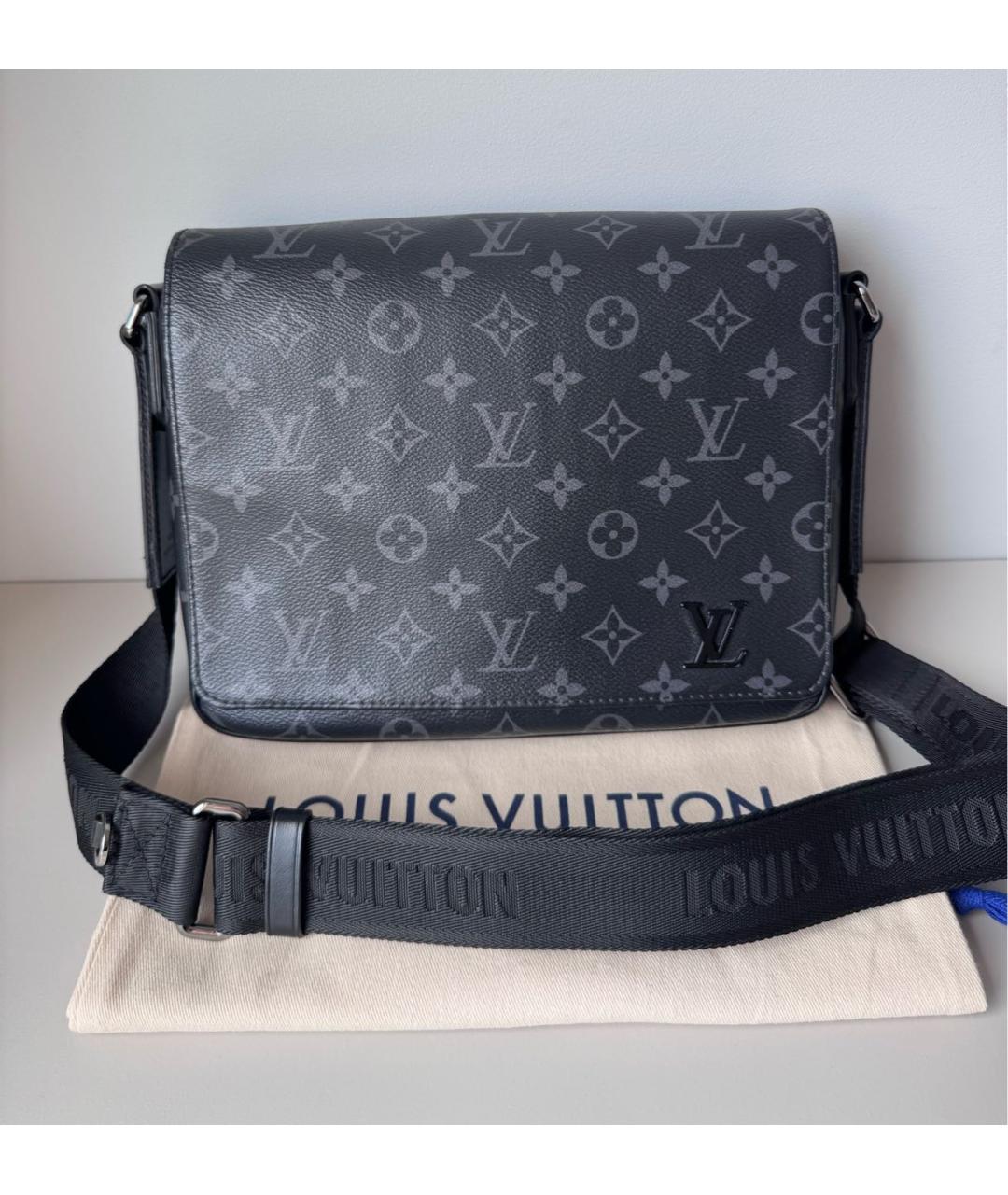 LOUIS VUITTON Черная сумка на плечо, фото 9