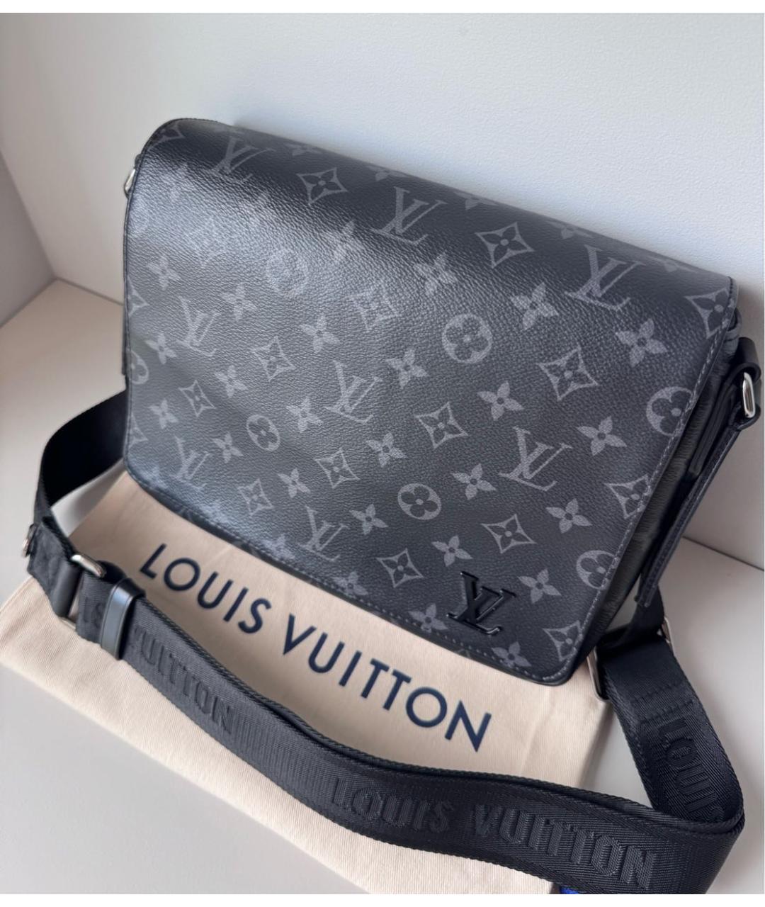 LOUIS VUITTON Черная сумка на плечо, фото 8