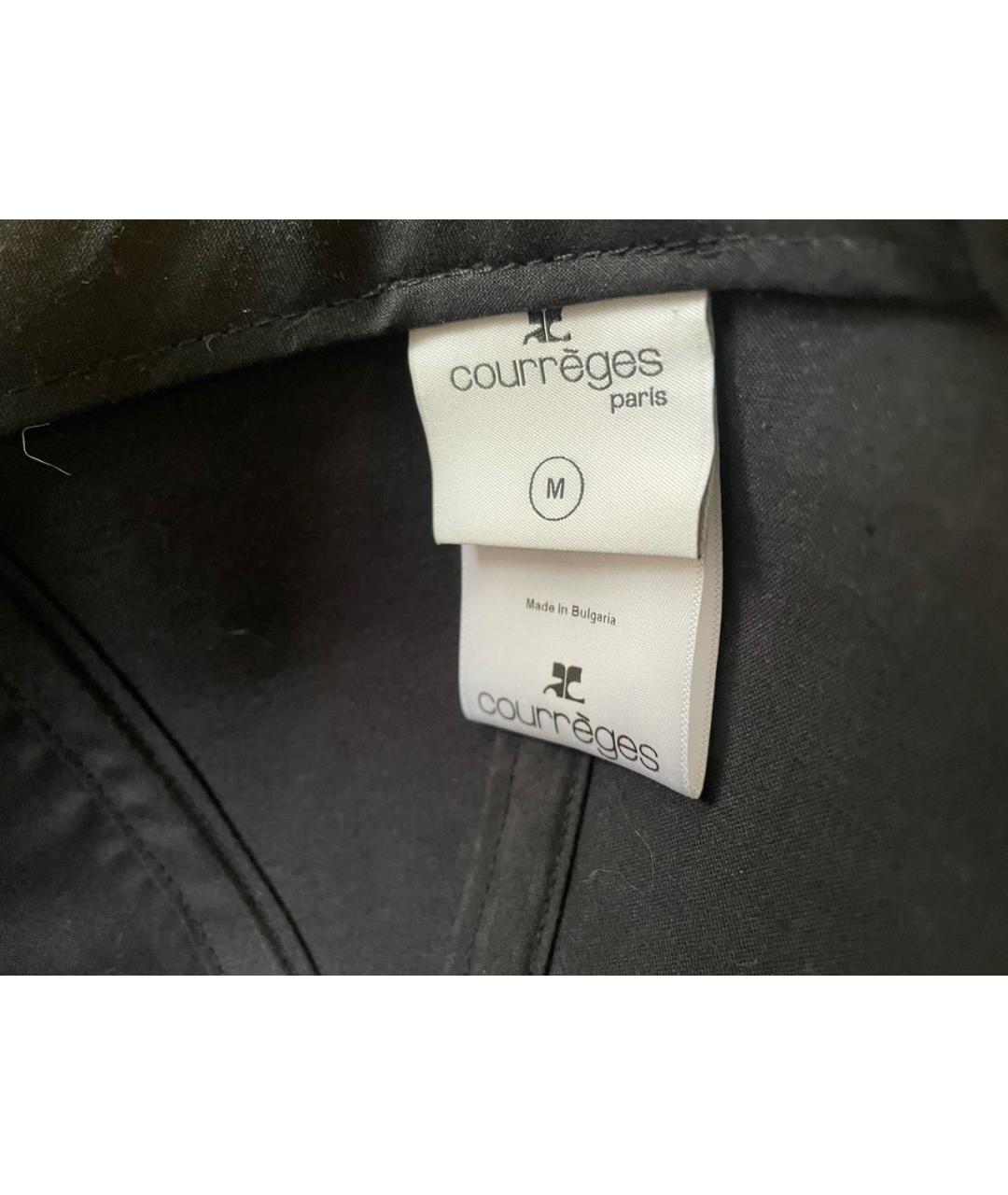 COURREGES Черная хлопковая кепка/бейсболка, фото 7