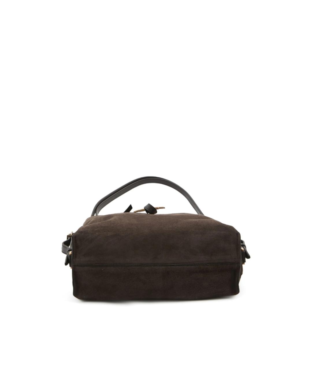 TOD'S Коричневая замшевая сумка через плечо, фото 4