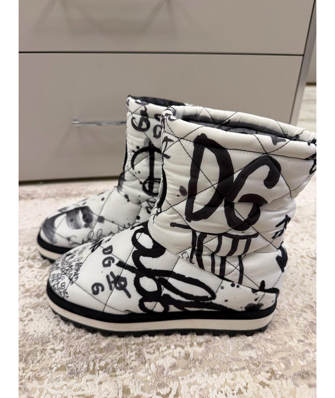 DOLCE&GABBANA Мульти текстильные сапоги, фото 5