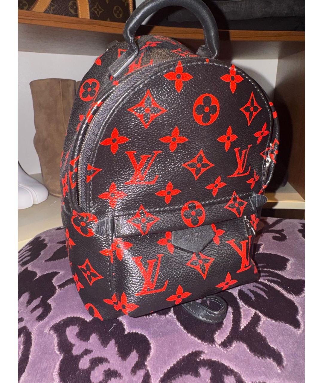 LOUIS VUITTON Черный кожаный рюкзак, фото 2
