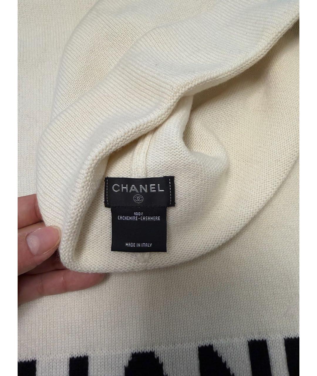 CHANEL Бежевая кашемировая шапка, фото 3