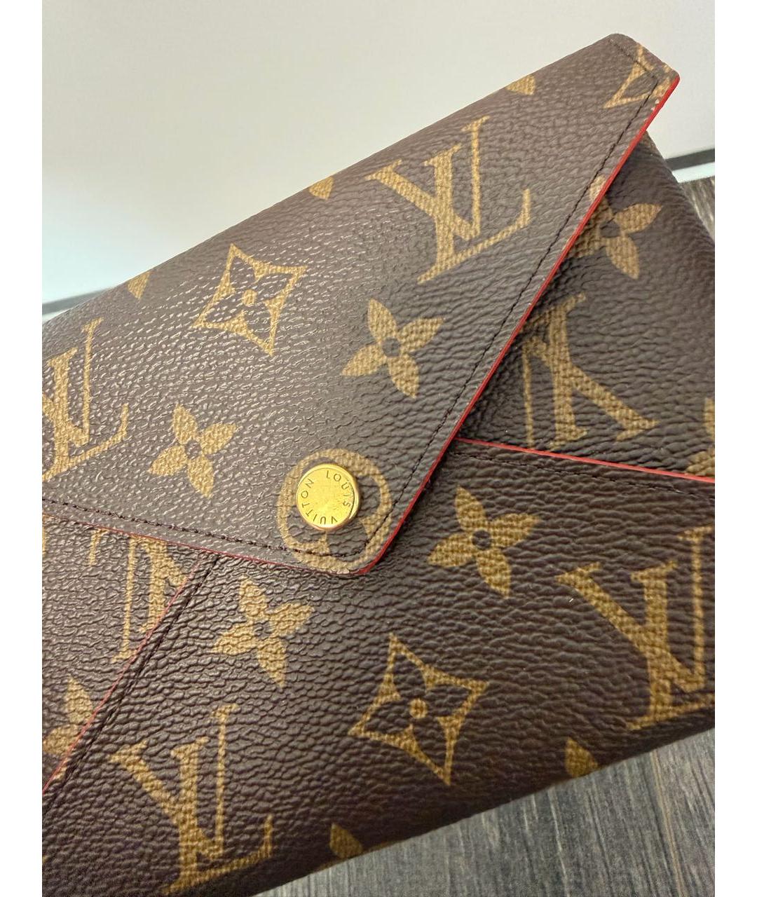 LOUIS VUITTON Коричневый кошелек, фото 2
