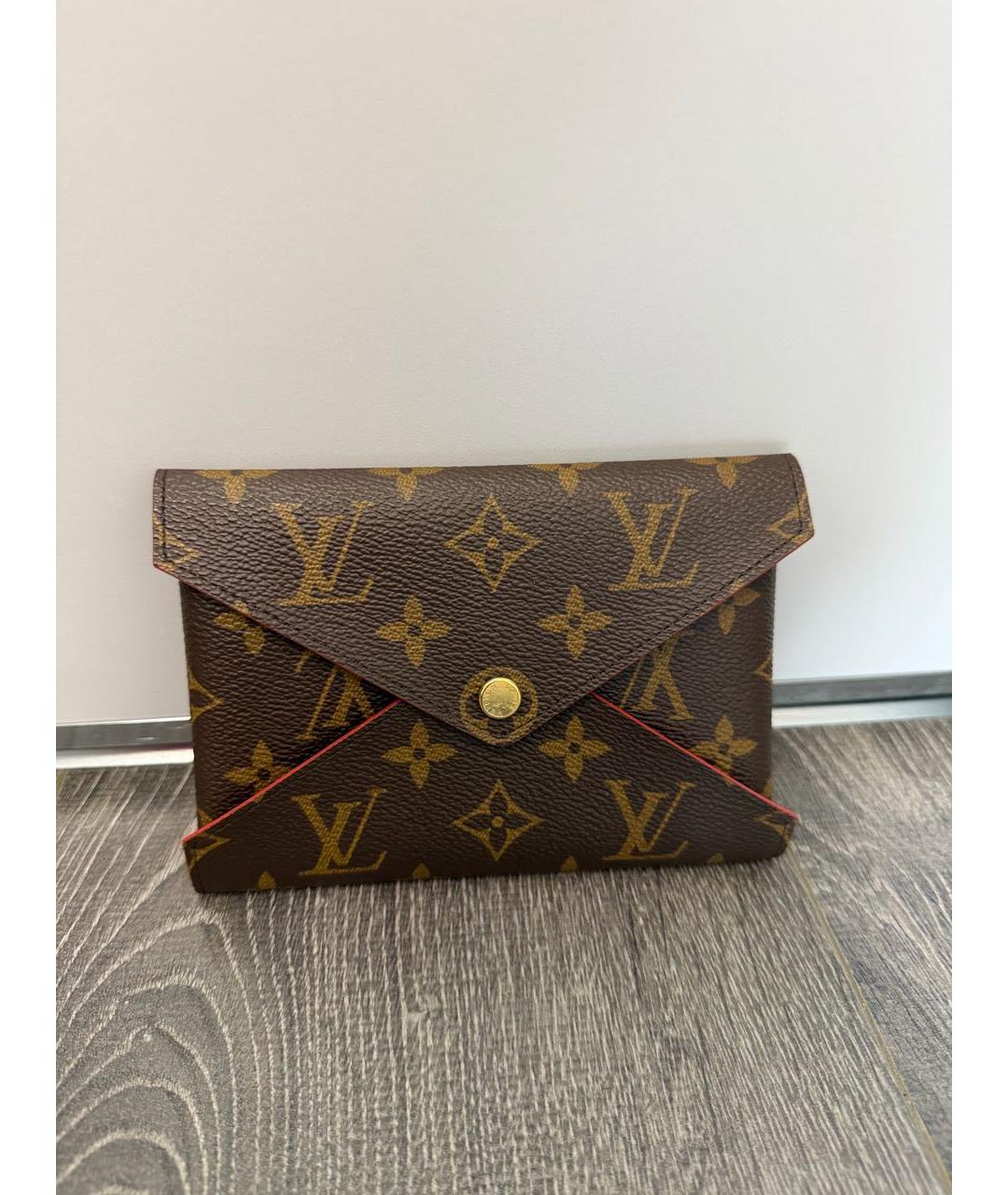 LOUIS VUITTON Коричневый кошелек, фото 8