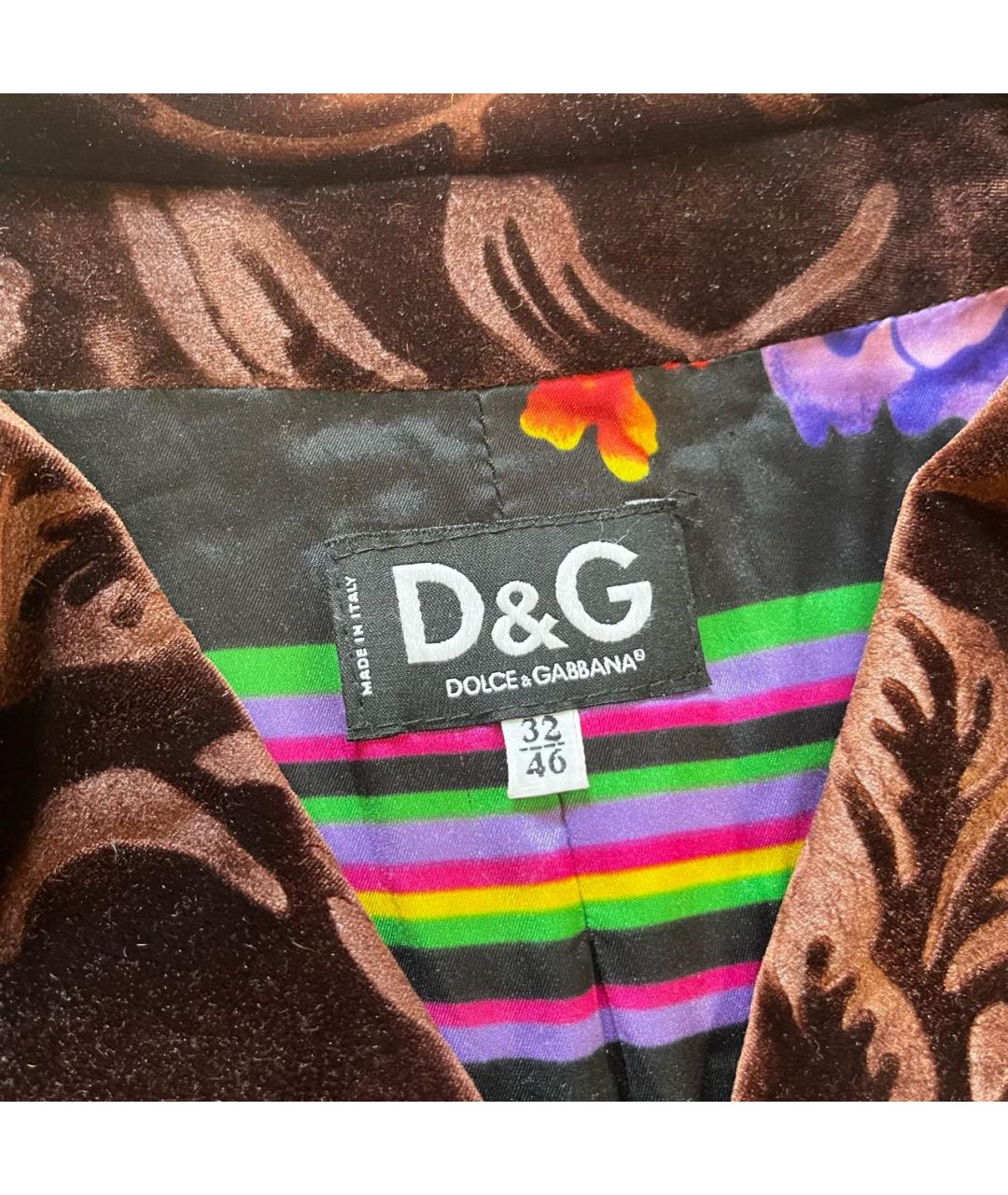 DOLCE&GABBANA Велюровый жакет/пиджак, фото 3