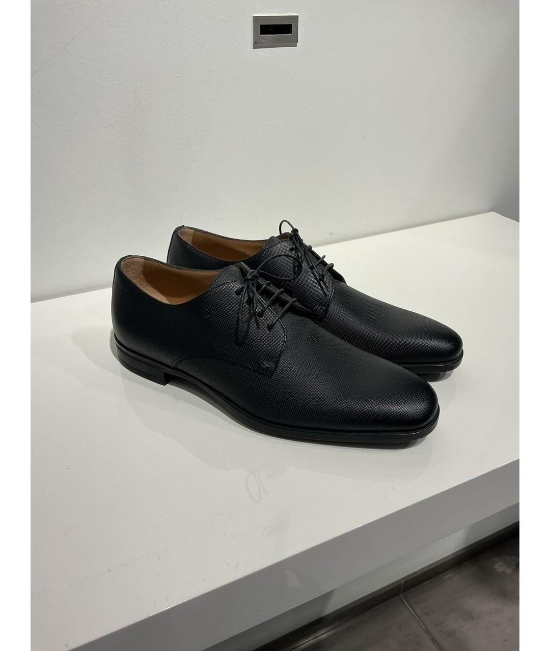 HUGO BOSS Черные кожаные туфли, фото 5