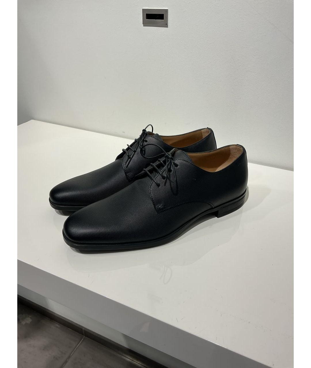 HUGO BOSS Черные кожаные туфли, фото 4