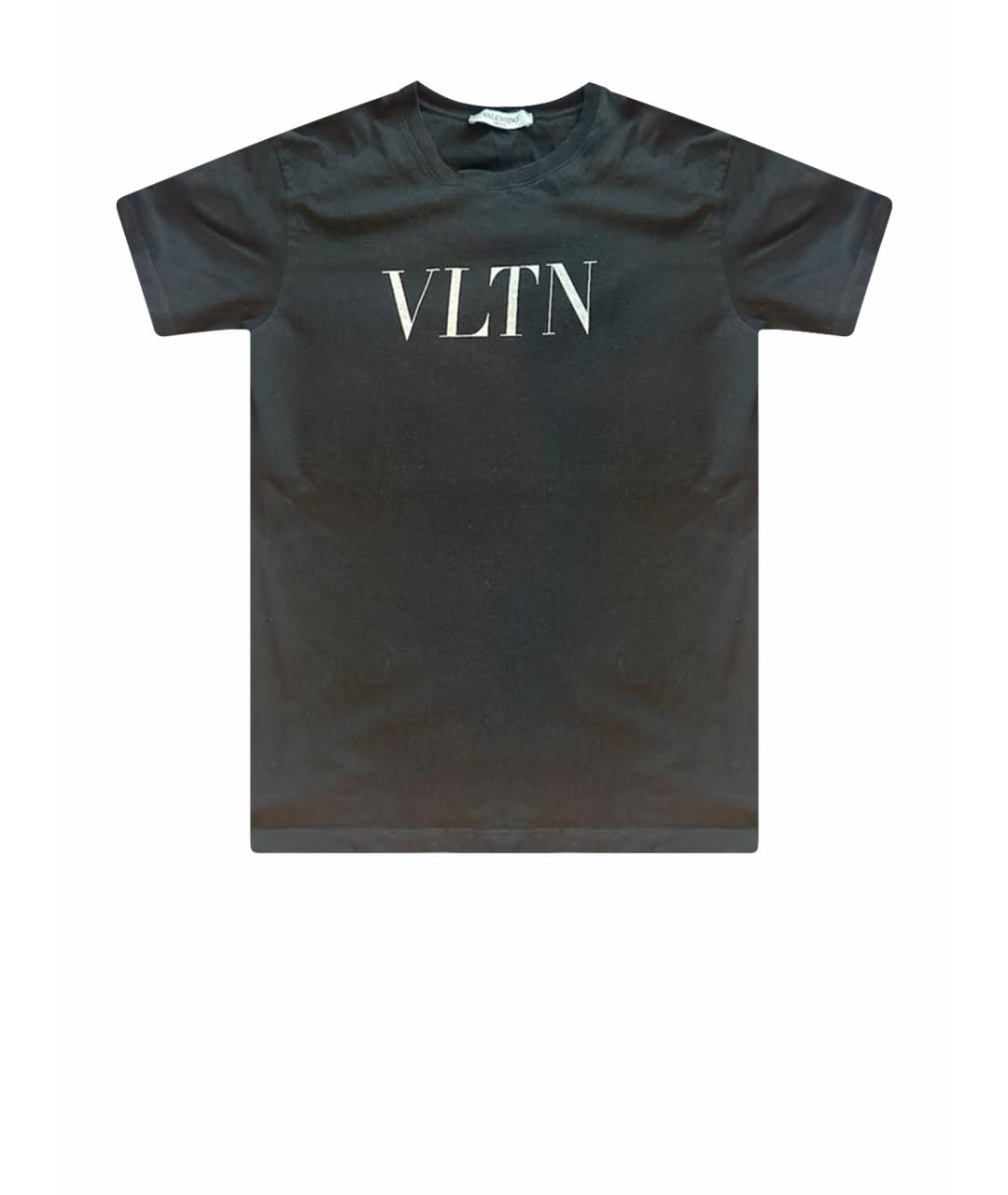 VALENTINO Черная хлопковая футболка, фото 1