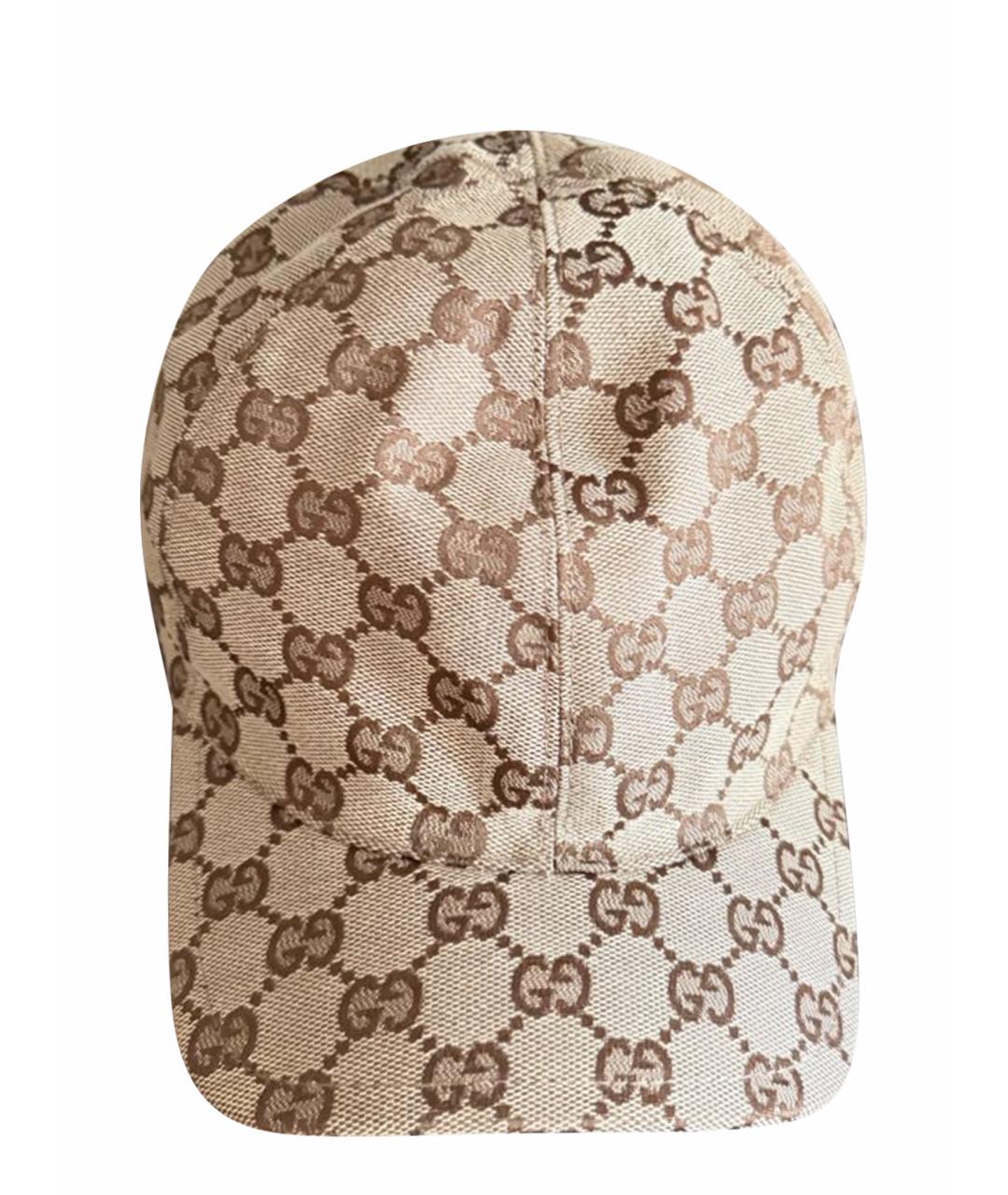 GUCCI Бежевая кепка, фото 1