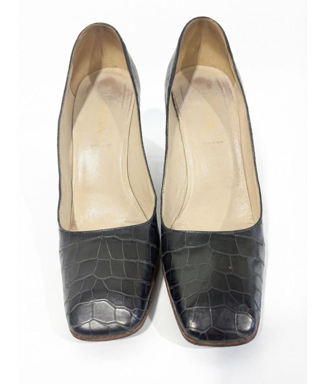 PRADA Черные туфли из экзотической кожи, фото 3