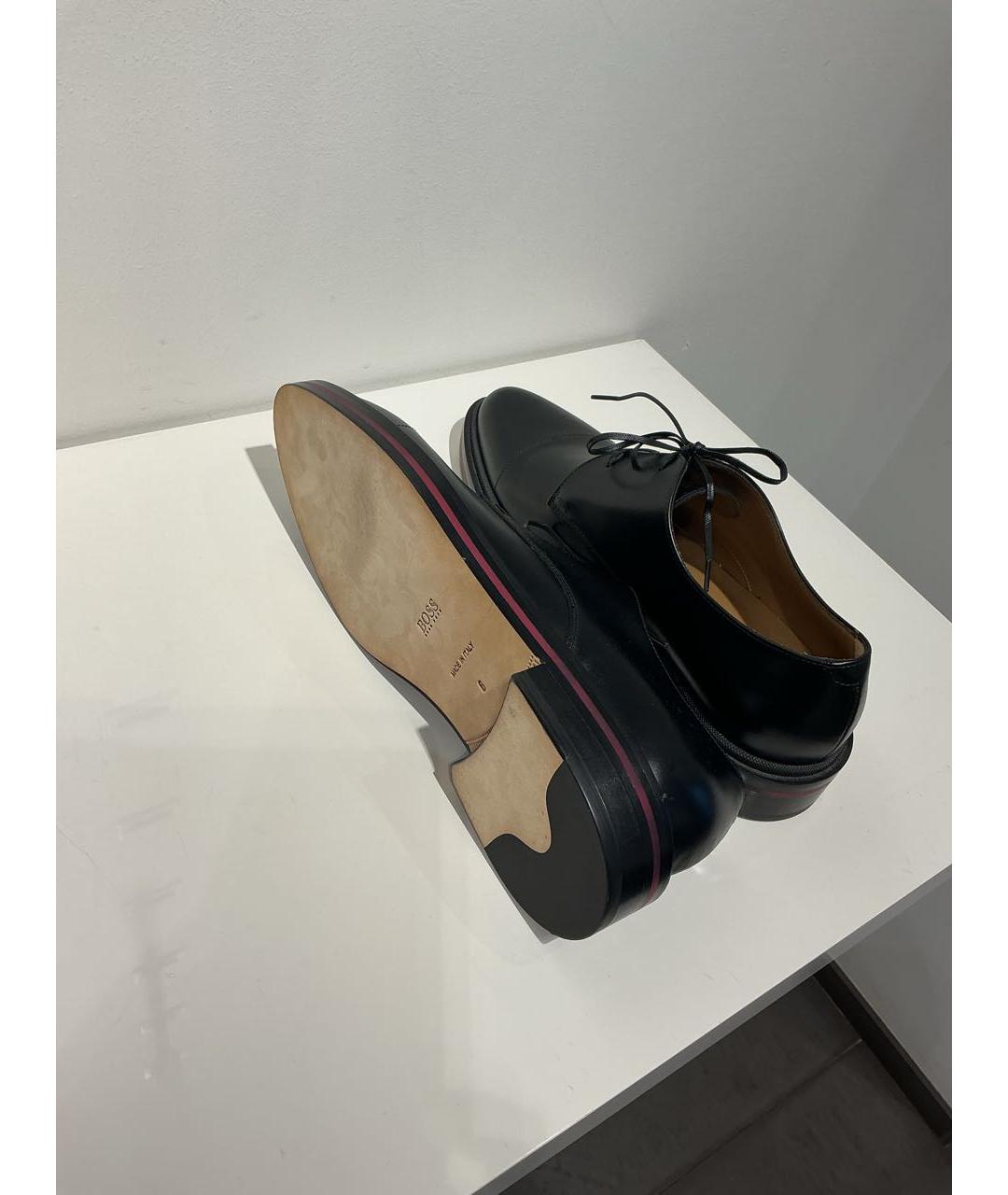 HUGO BOSS Черные кожаные туфли, фото 3