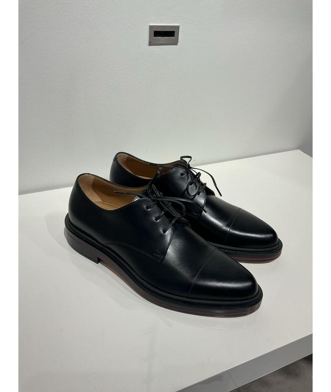 HUGO BOSS Черные кожаные туфли, фото 4