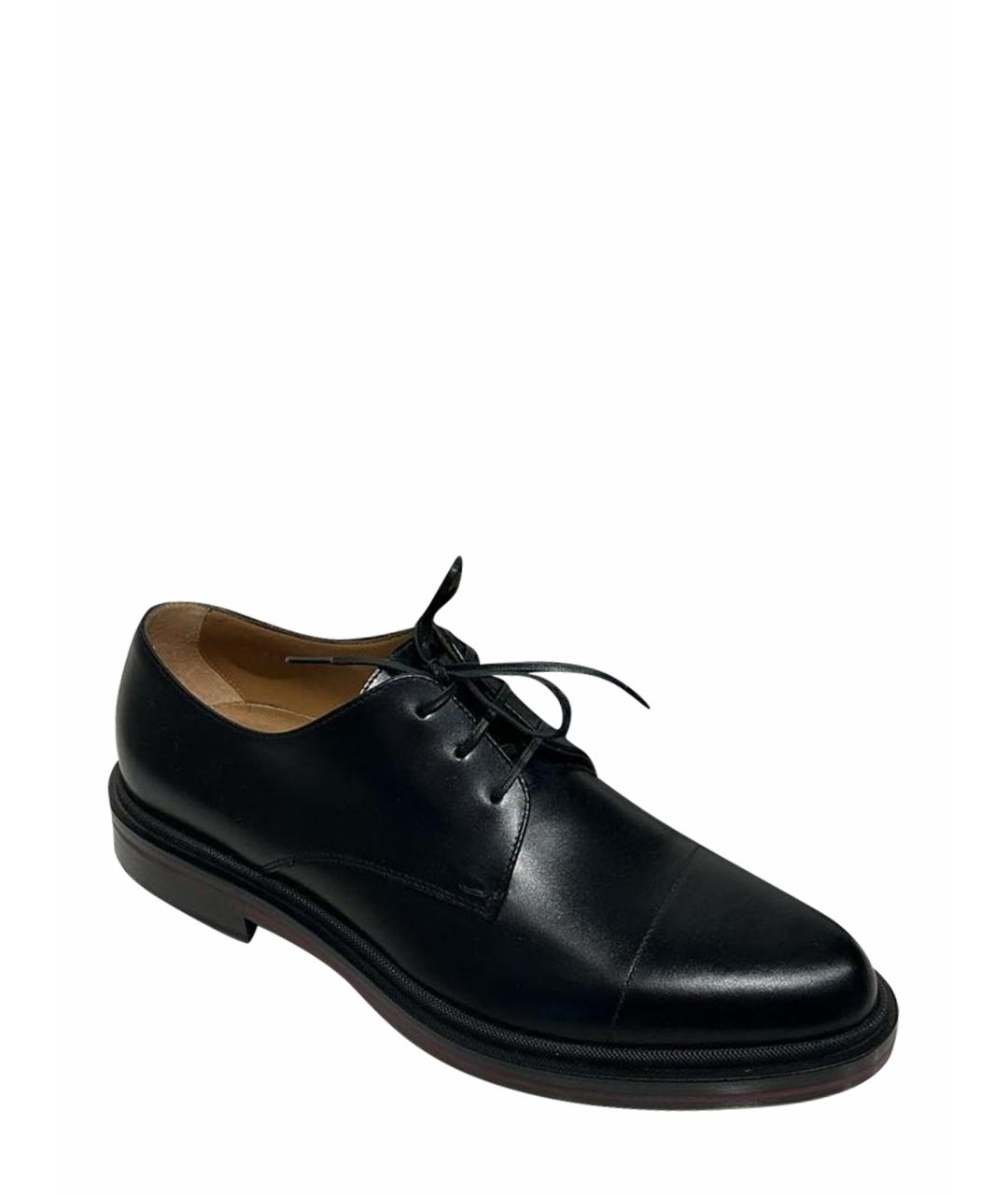 HUGO BOSS Черные кожаные туфли, фото 1