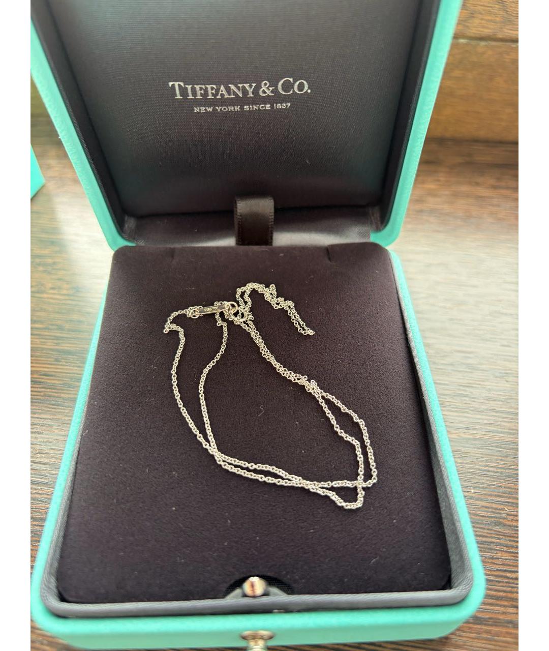 TIFFANY&CO Серебряная цепочка из белого золота, фото 4