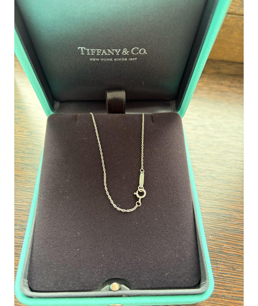 TIFFANY&CO Серебряная цепочка из белого золота, фото 3