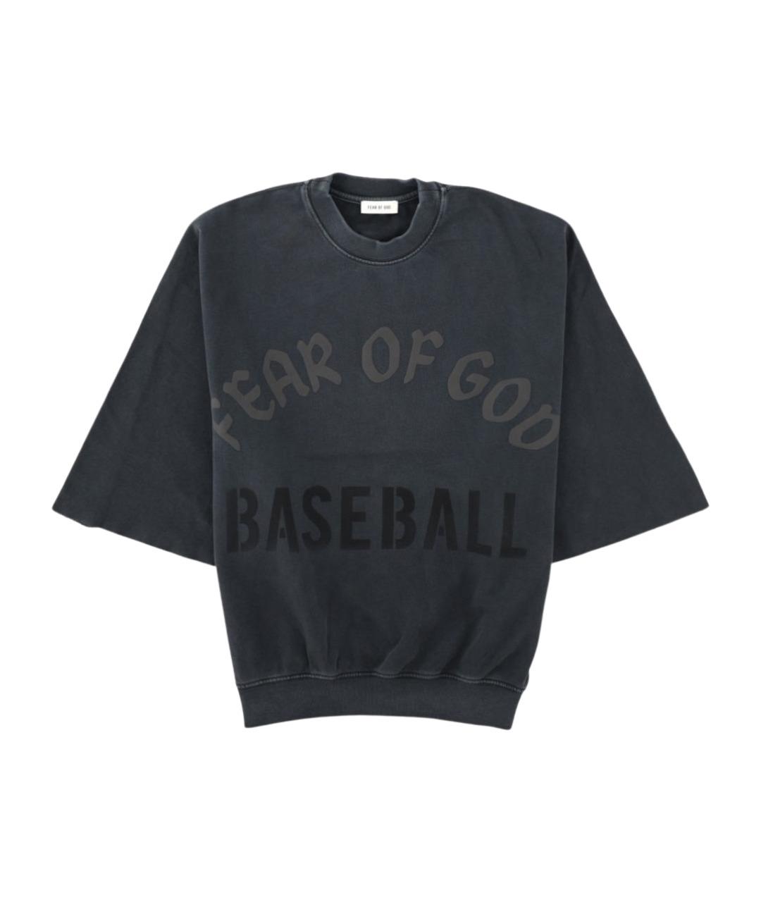 FEAR OF GOD Черная хлопковая футболка, фото 1