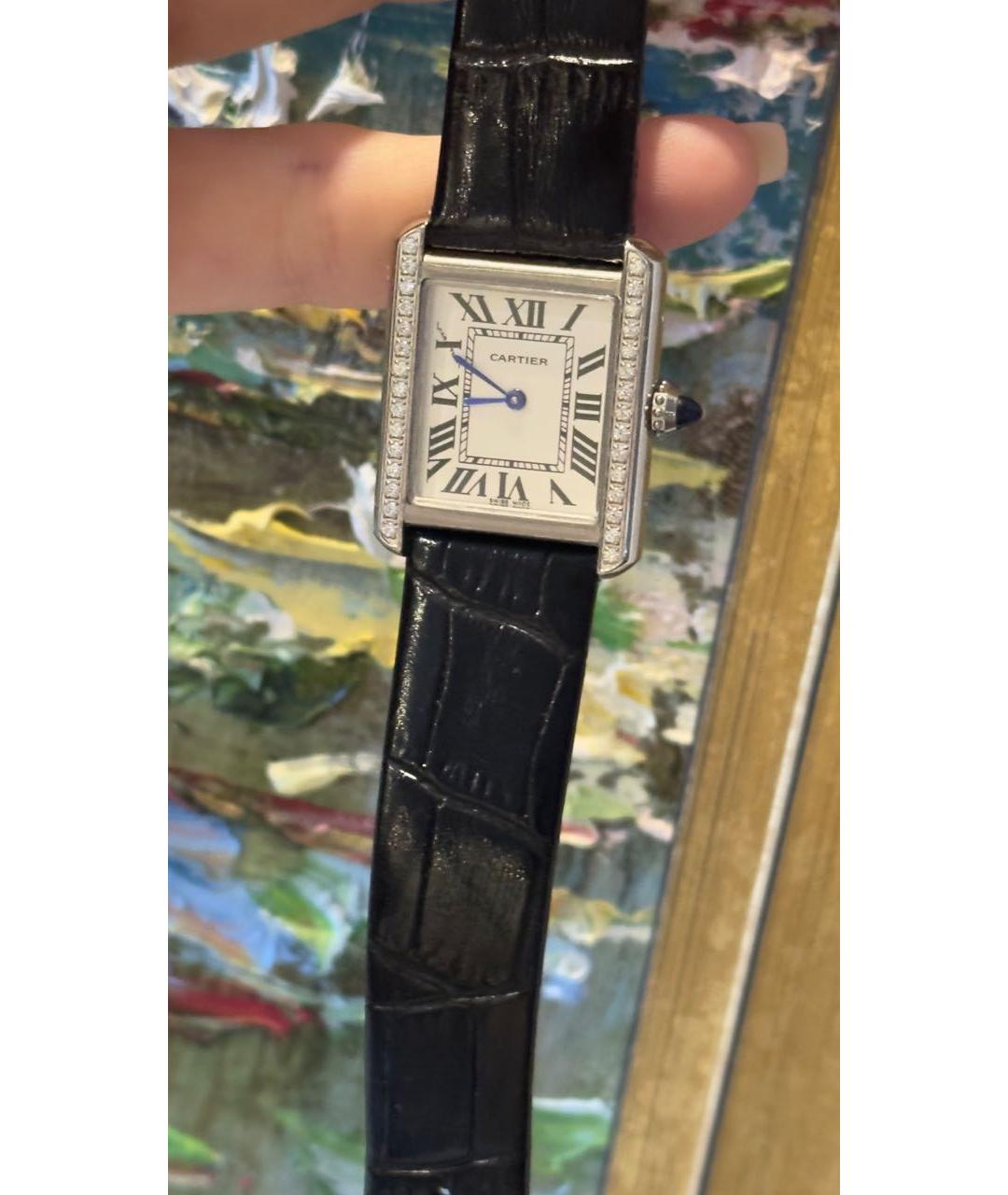 CARTIER Белые часы, фото 9
