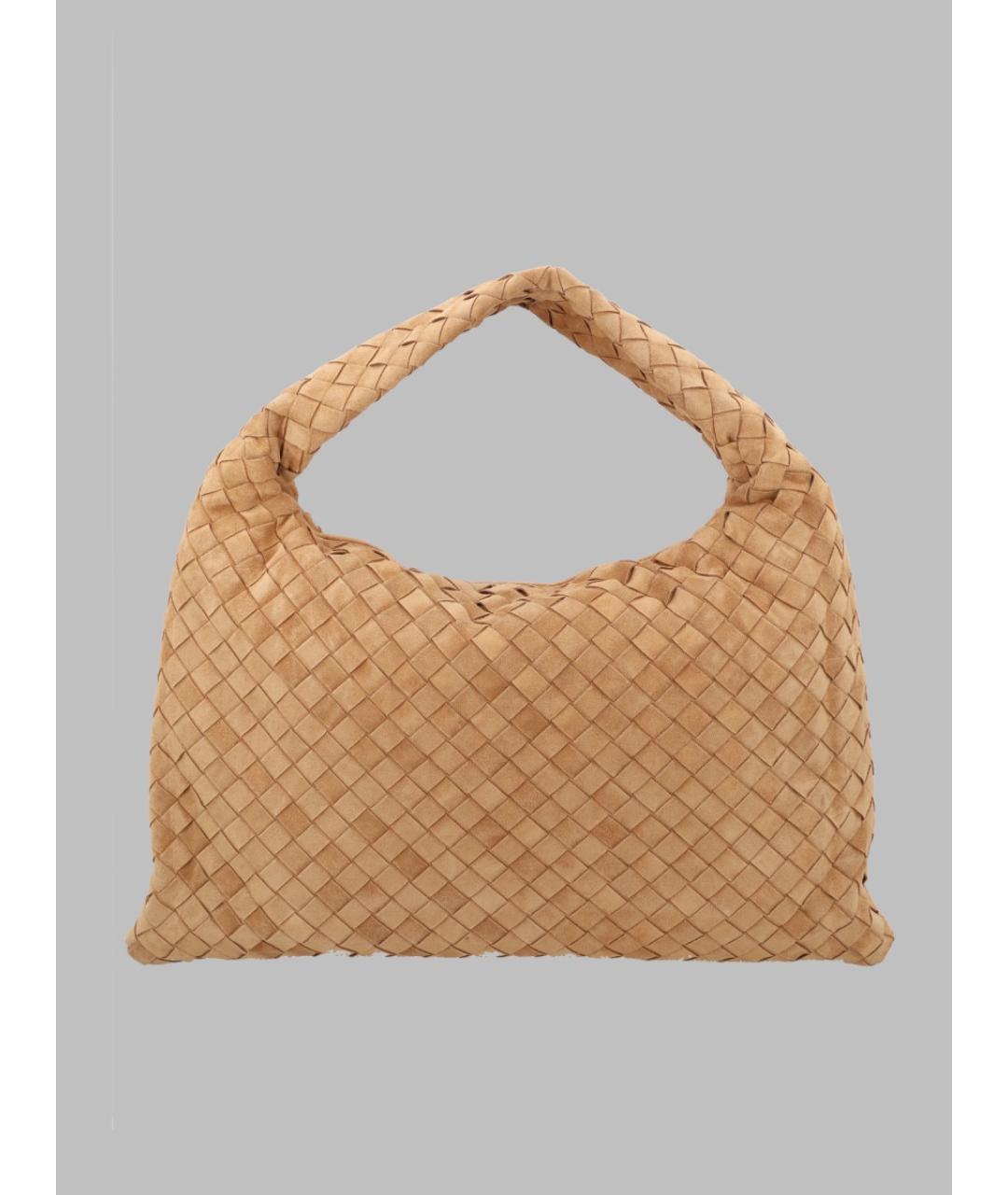 BOTTEGA VENETA Бежевая замшевая сумка через плечо, фото 2