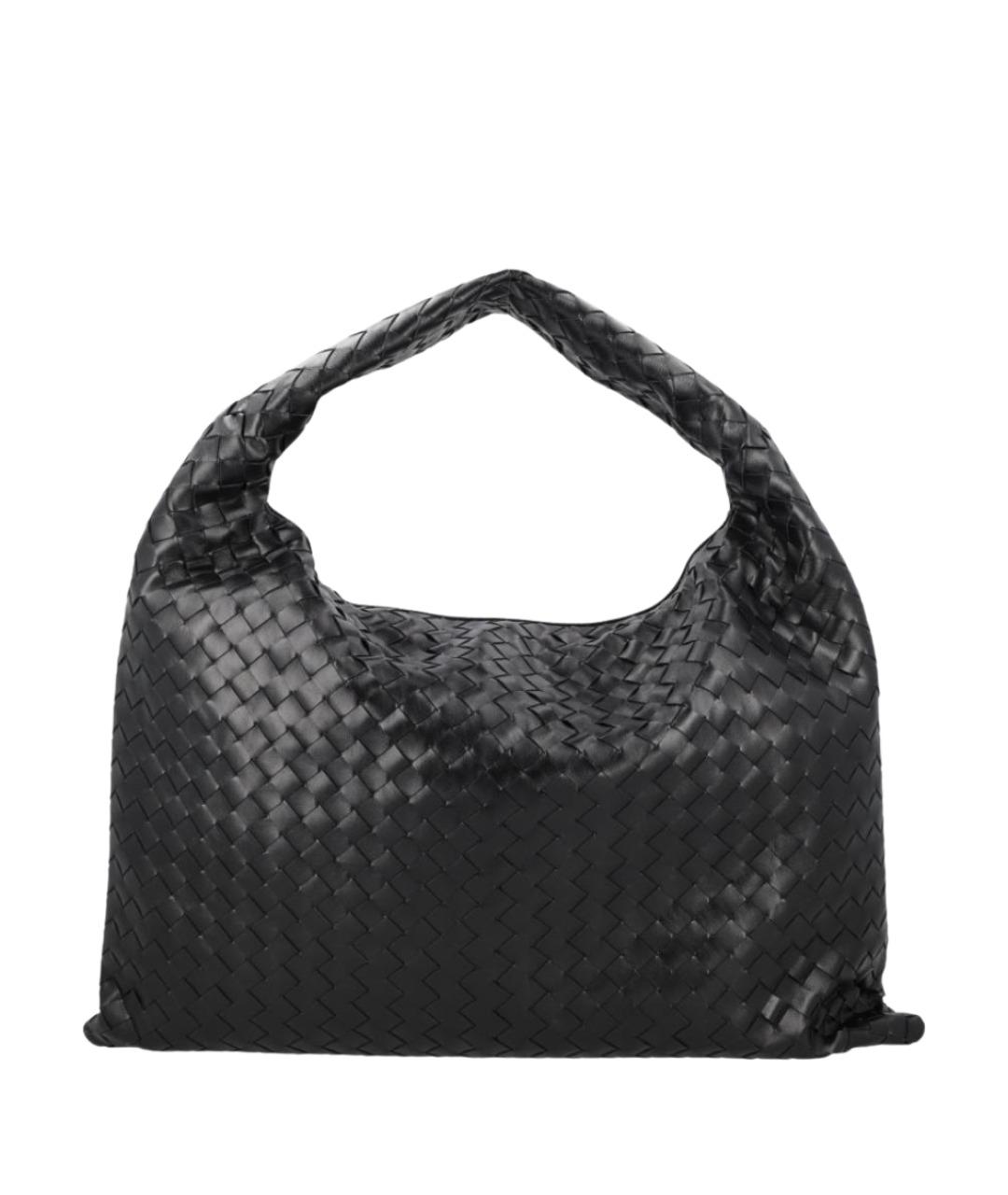 BOTTEGA VENETA Черная кожаная сумка через плечо, фото 2