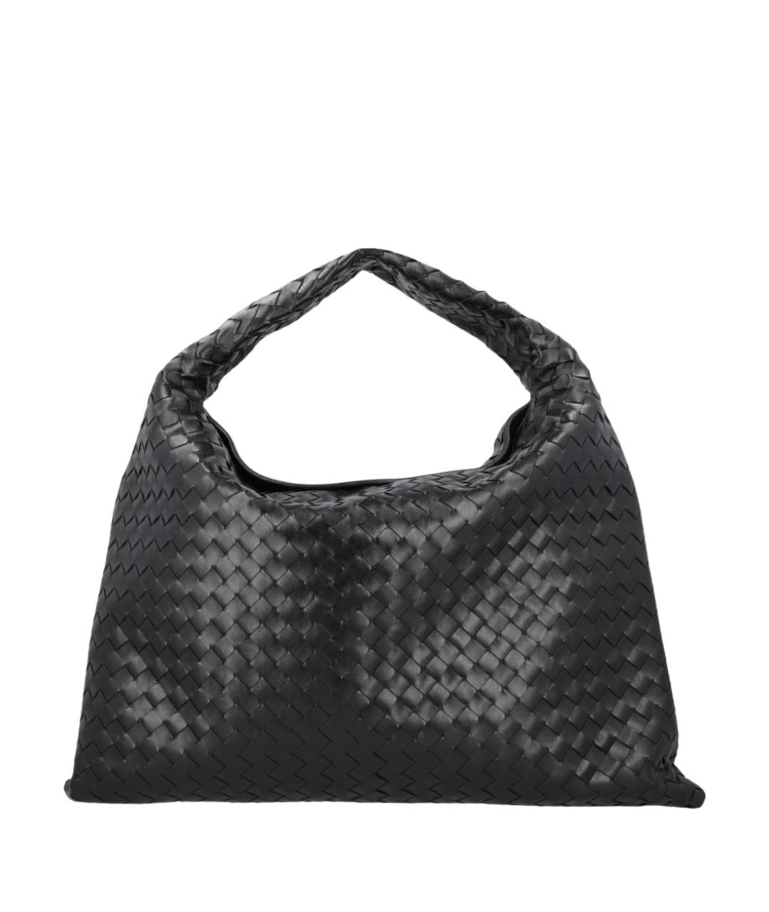 BOTTEGA VENETA Черная кожаная сумка через плечо, фото 1
