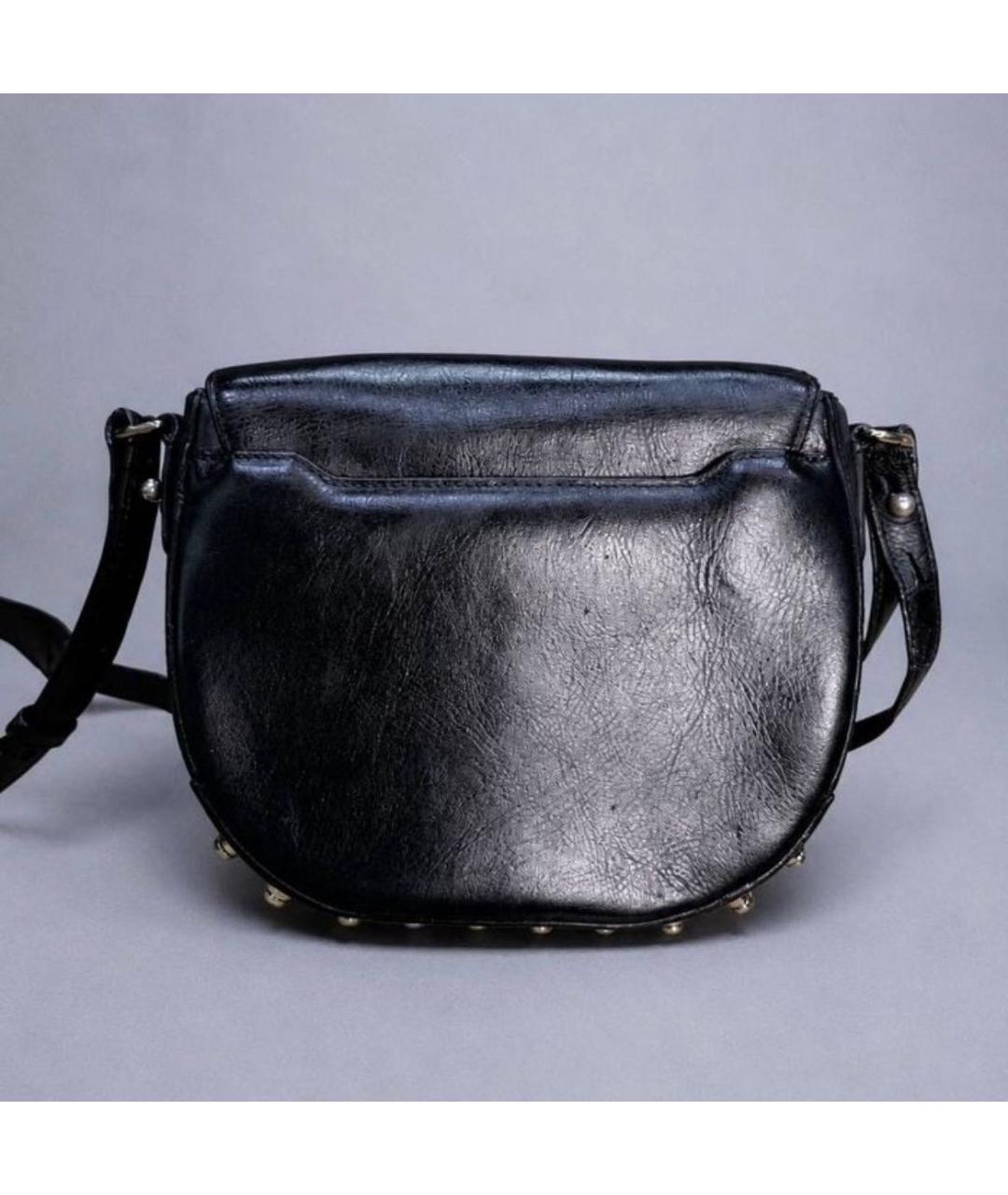 ALEXANDER WANG Черная кожаная сумка через плечо, фото 3