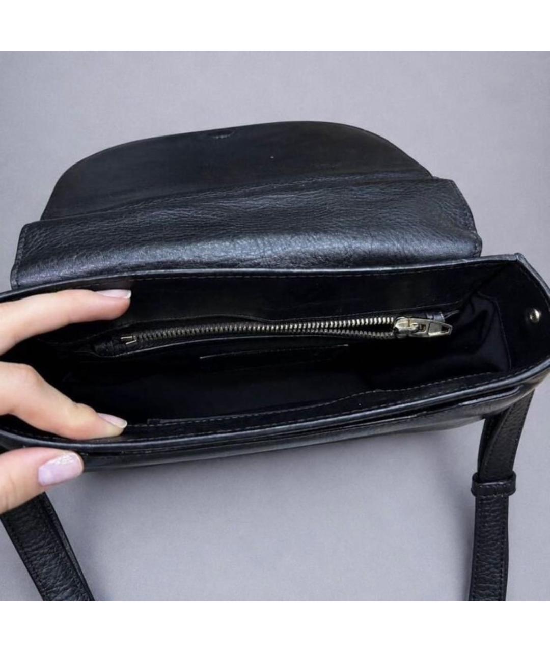 ALEXANDER WANG Черная кожаная сумка через плечо, фото 4