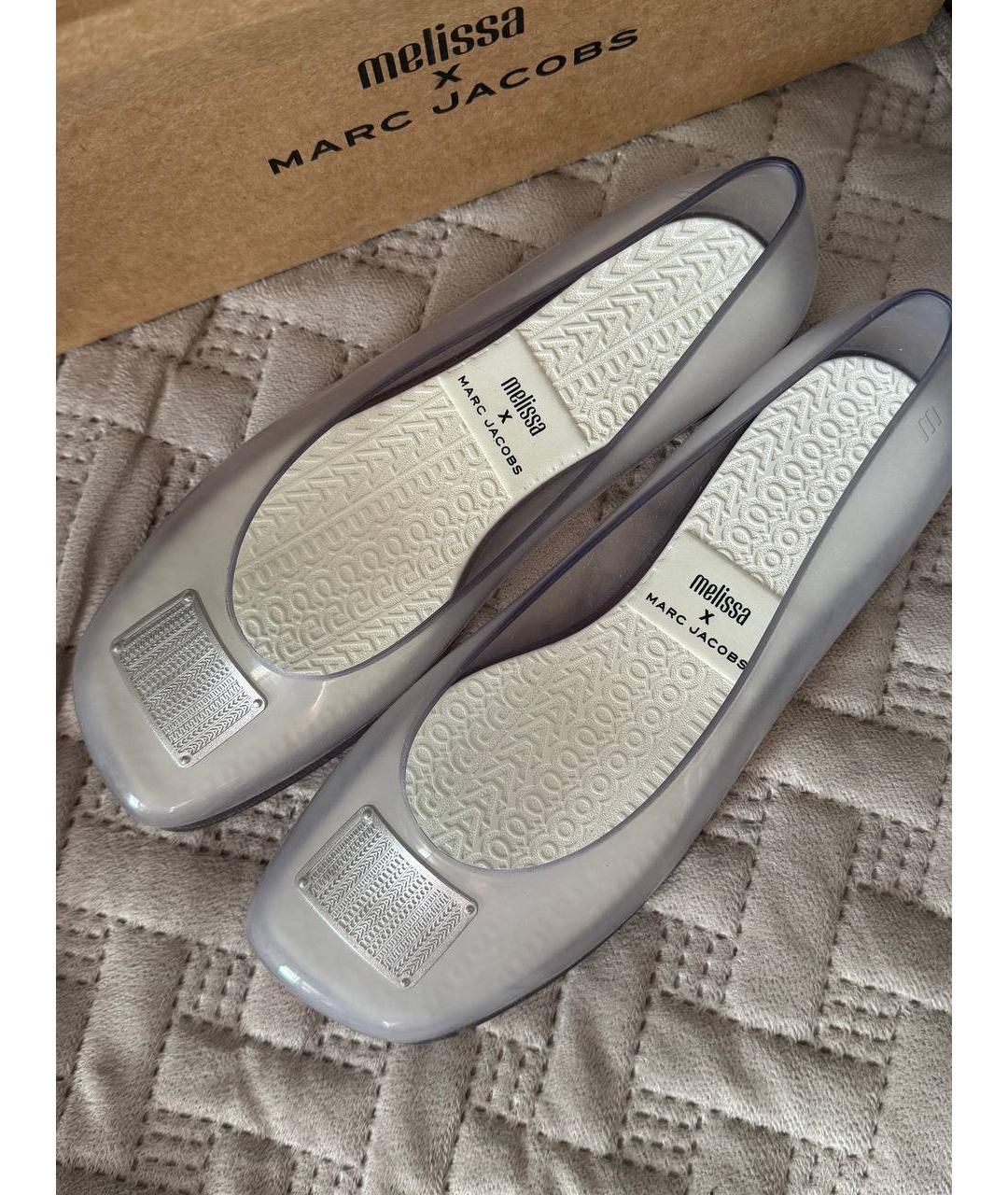 MARC JACOBS Белые резиновые балетки, фото 2