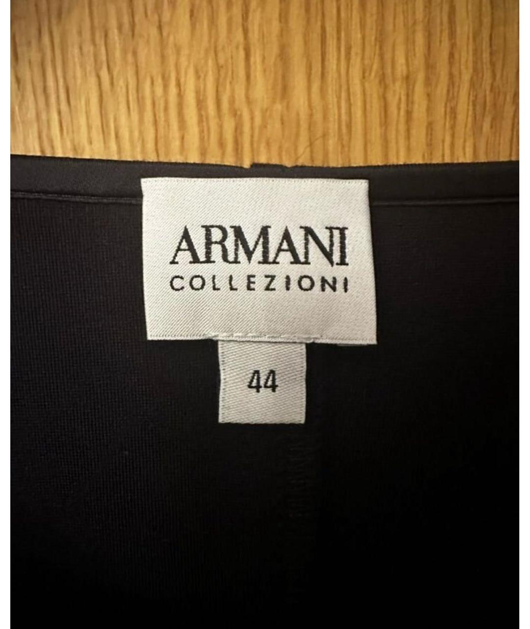 ARMANI COLLEZIONI Темно-синее вискозное повседневное платье, фото 3