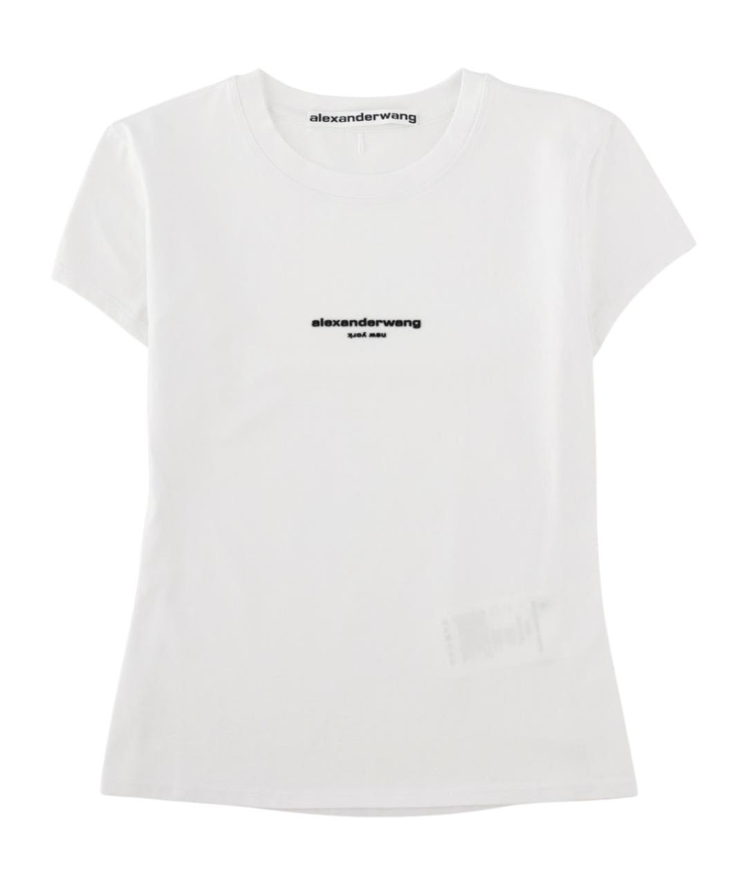 ALEXANDER WANG Белая хлопковая футболка, фото 1