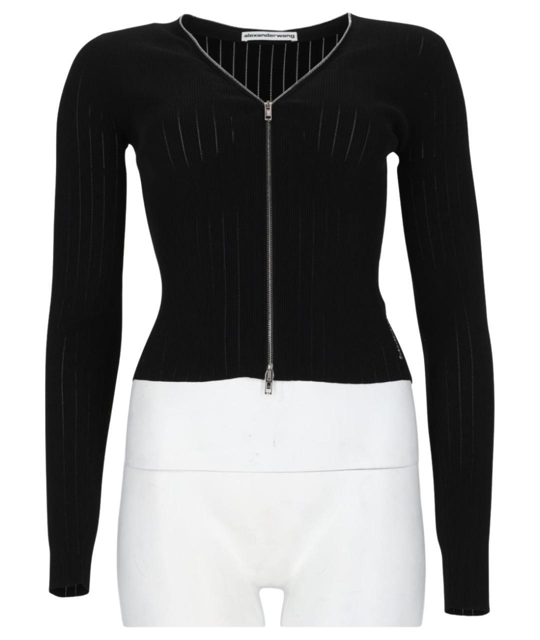 ALEXANDER WANG Черный полиамидовый кардиган, фото 1