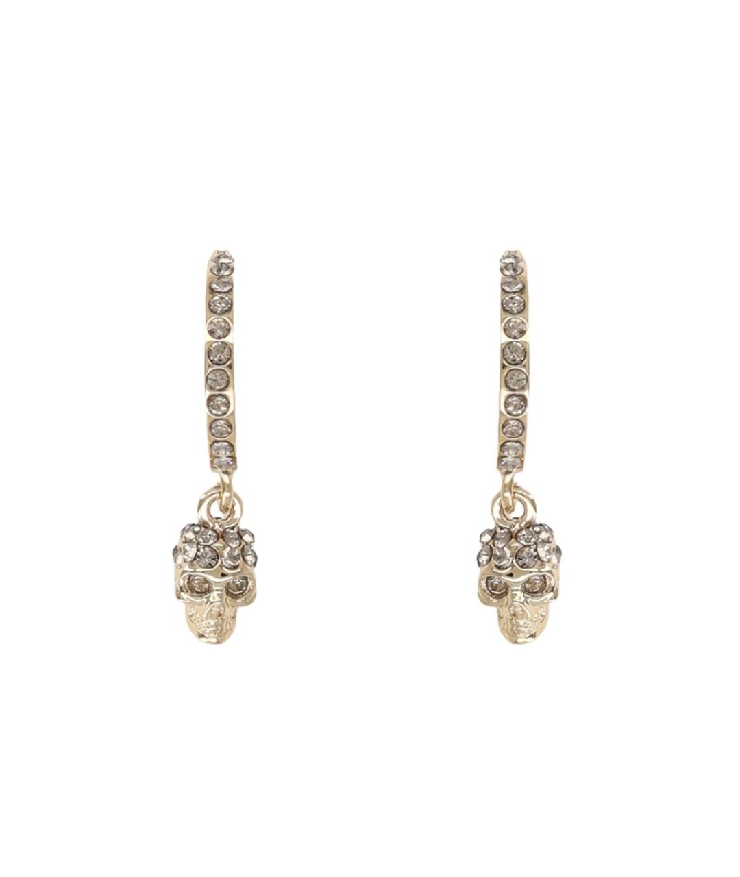 ALEXANDER MCQUEEN Золотые латунные серьги, фото 1