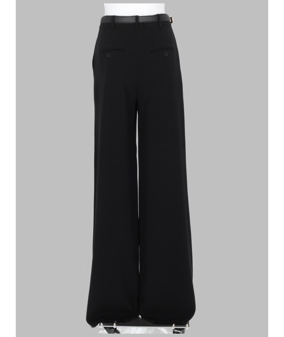 MAX MARA Черные ацетатные брюки широкие, фото 2