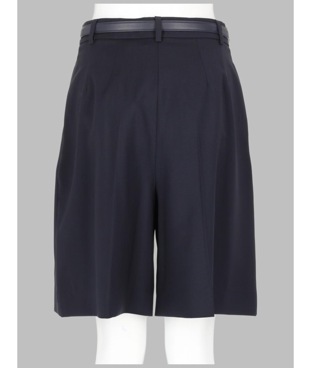 MAX MARA Синие шерстяные шорты, фото 2