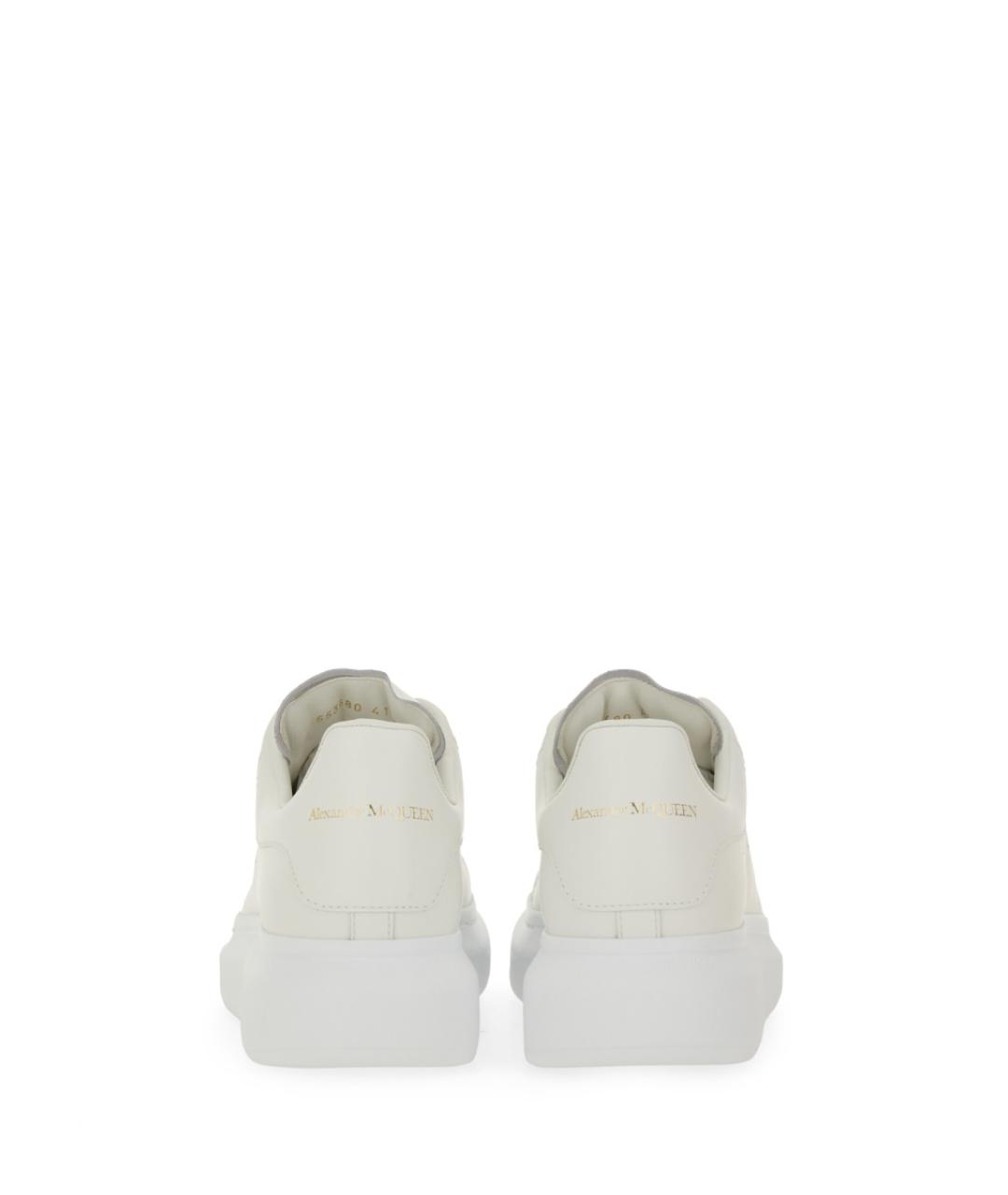ALEXANDER MCQUEEN Белые кожаные низкие кроссовки / кеды, фото 3