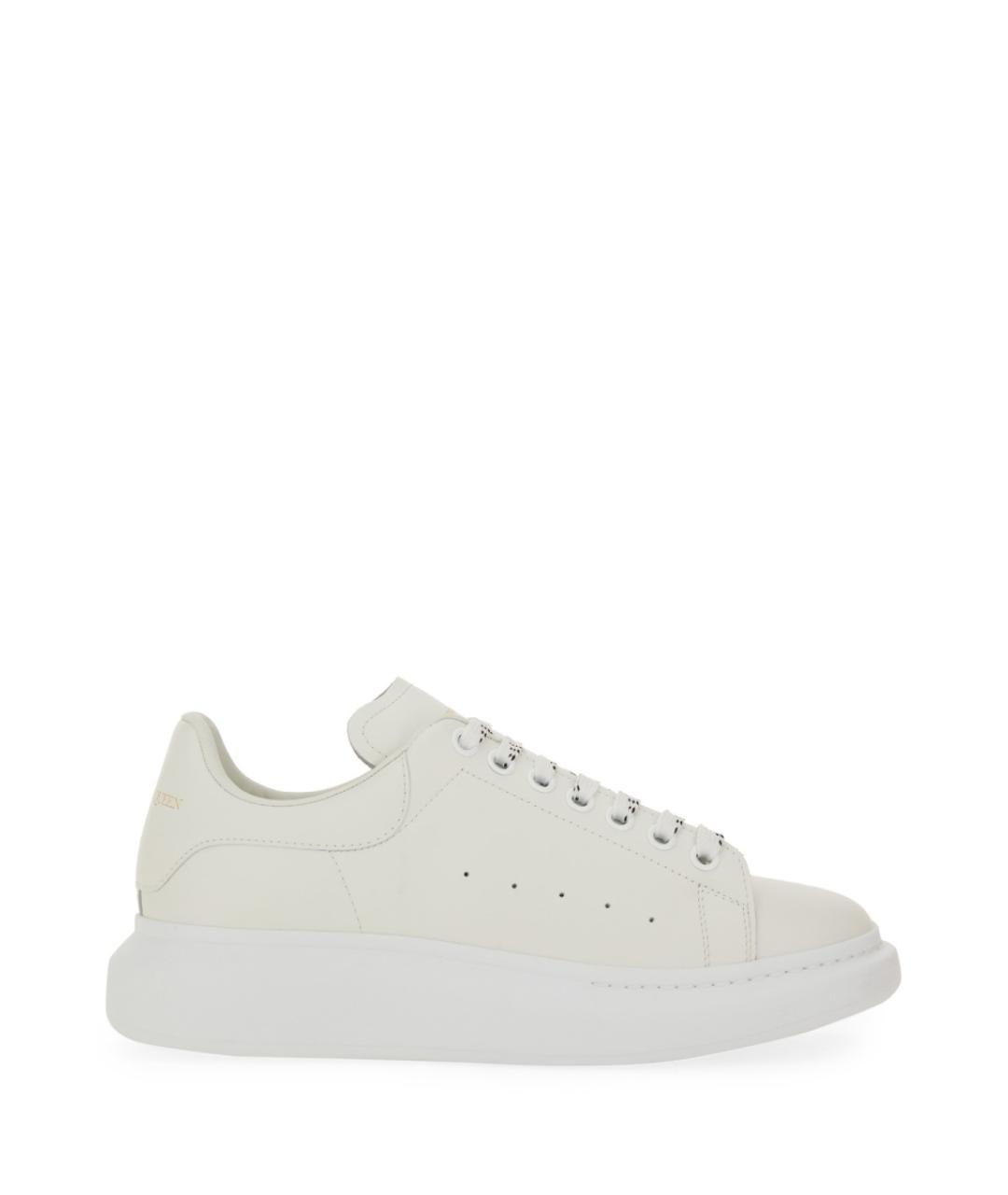 ALEXANDER MCQUEEN Белые кожаные низкие кроссовки / кеды, фото 1
