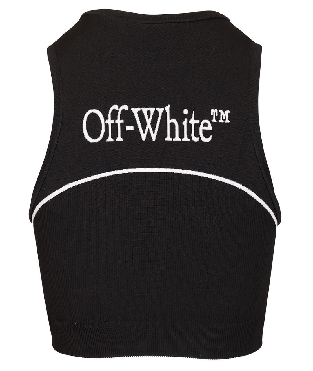 OFF-WHITE Черная полиамидовая майка, фото 2