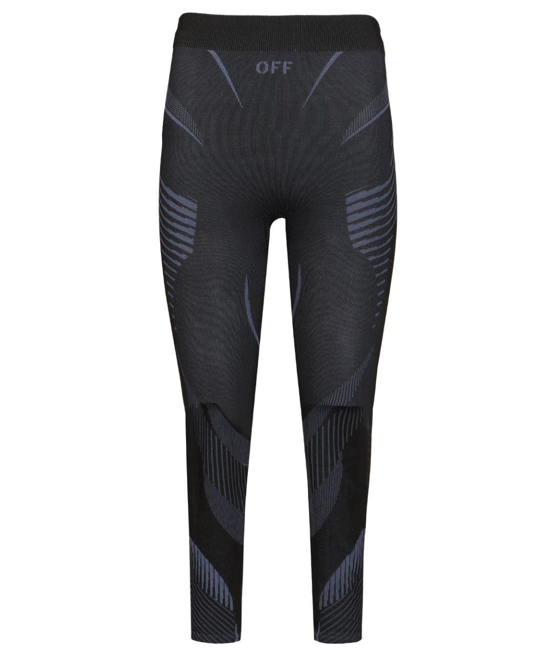 OFF-WHITE Черные полиамидовые леггинсы и велосипедки, фото 1