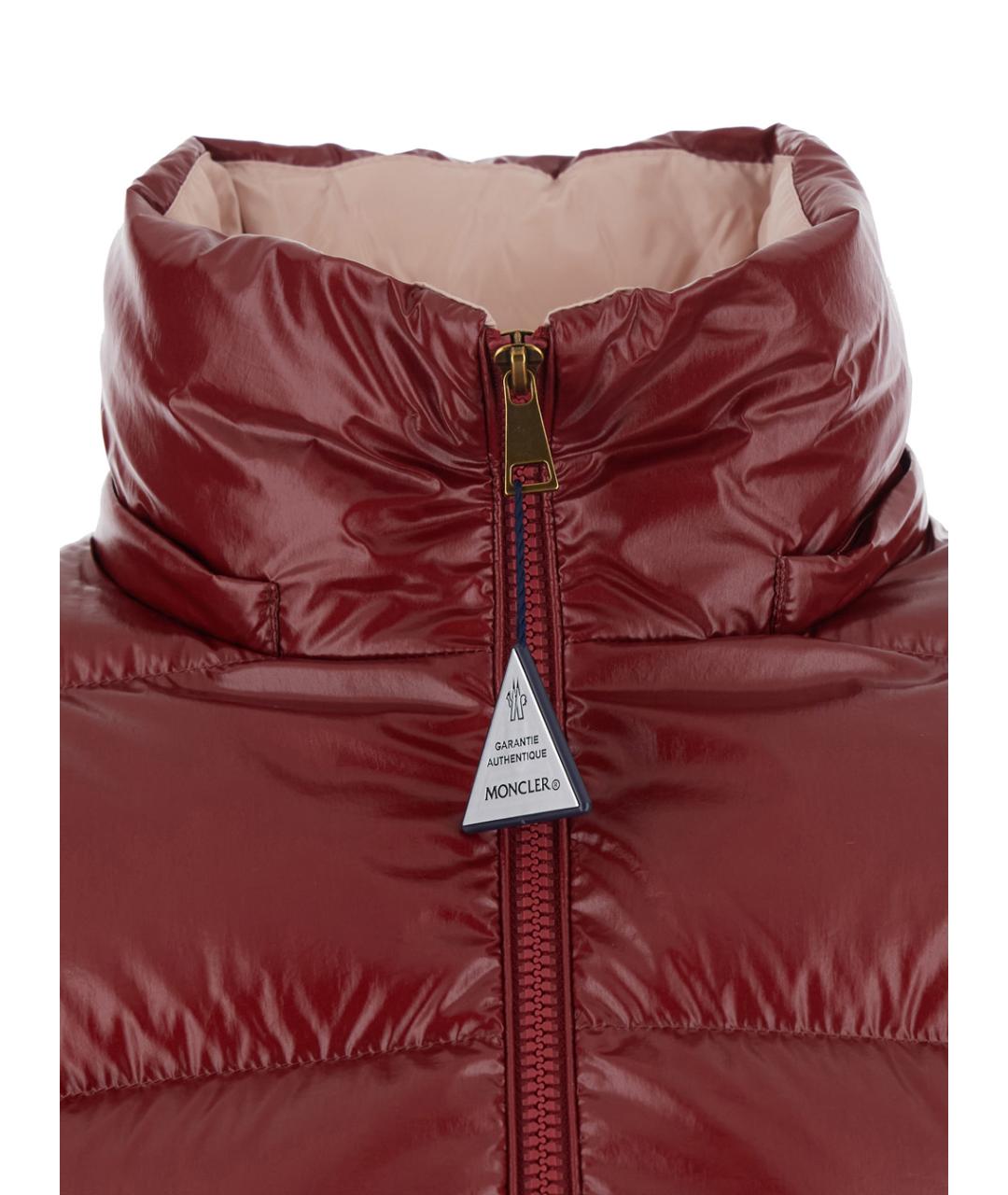 MONCLER Красный пуховик, фото 4