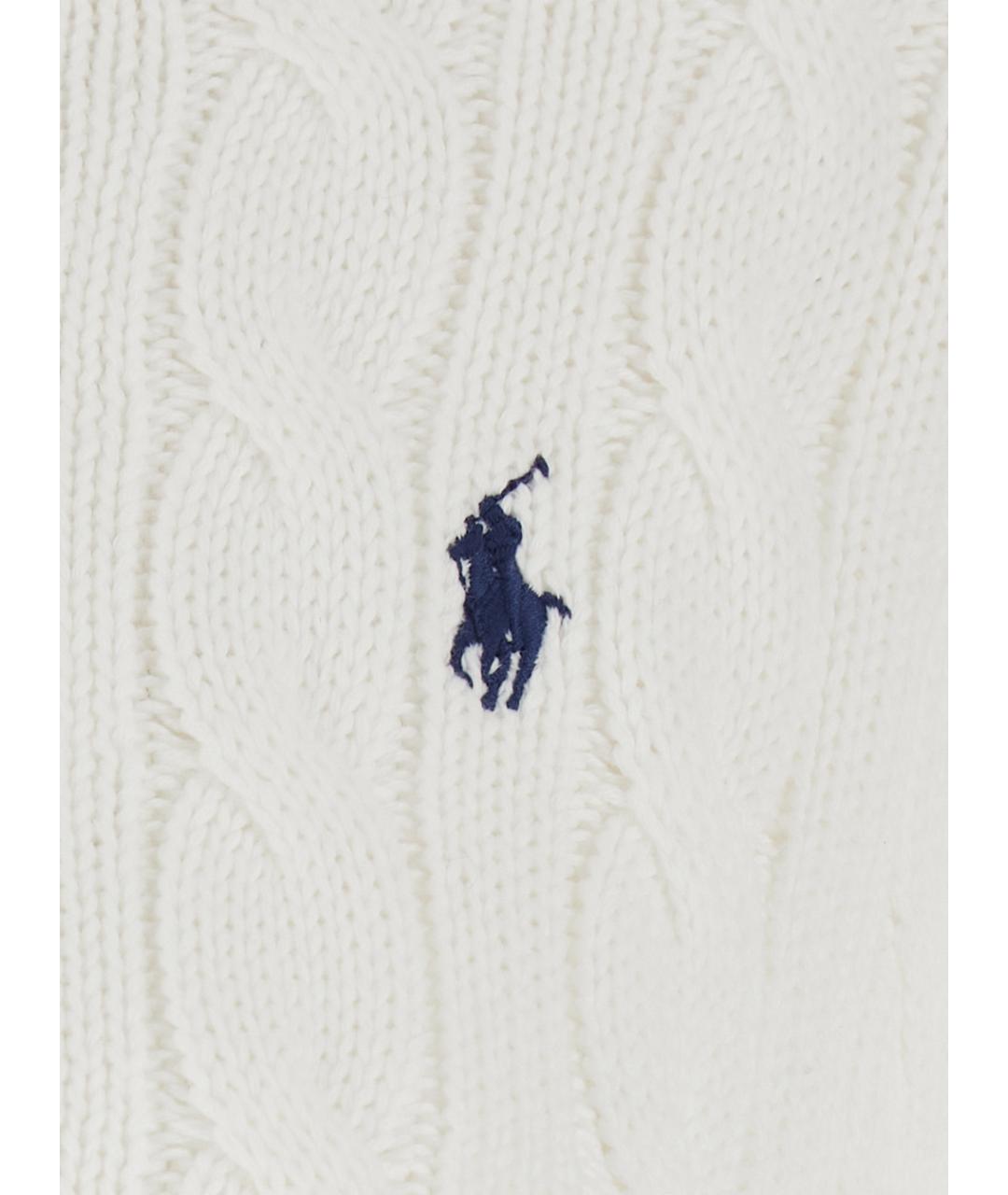 POLO RALPH LAUREN Белый хлопковый джемпер / свитер, фото 3