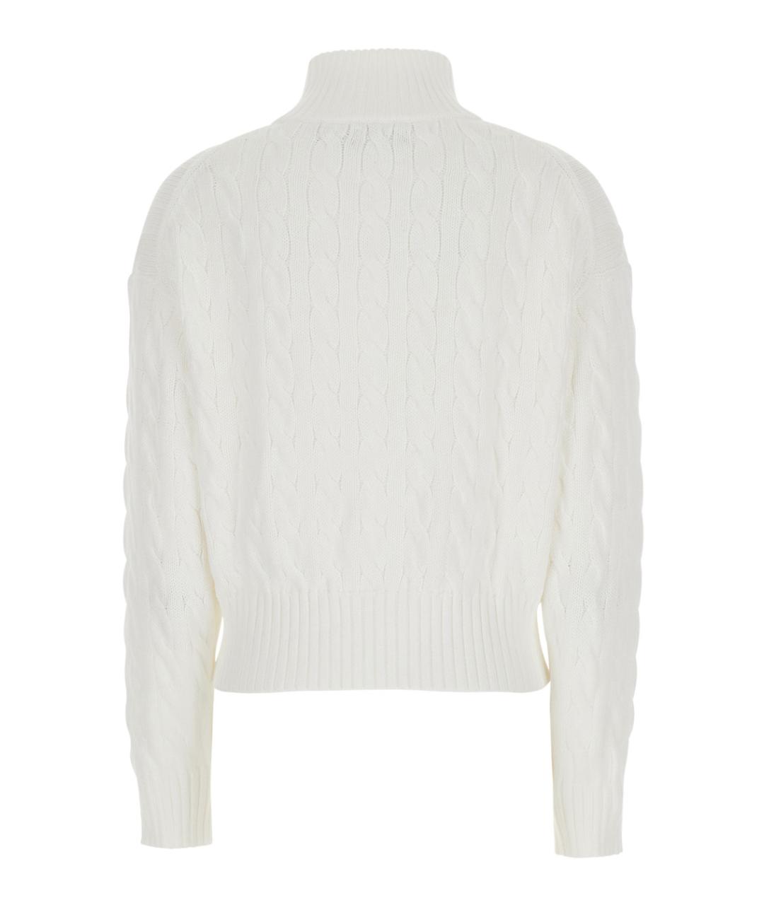 POLO RALPH LAUREN Белый хлопковый джемпер / свитер, фото 2