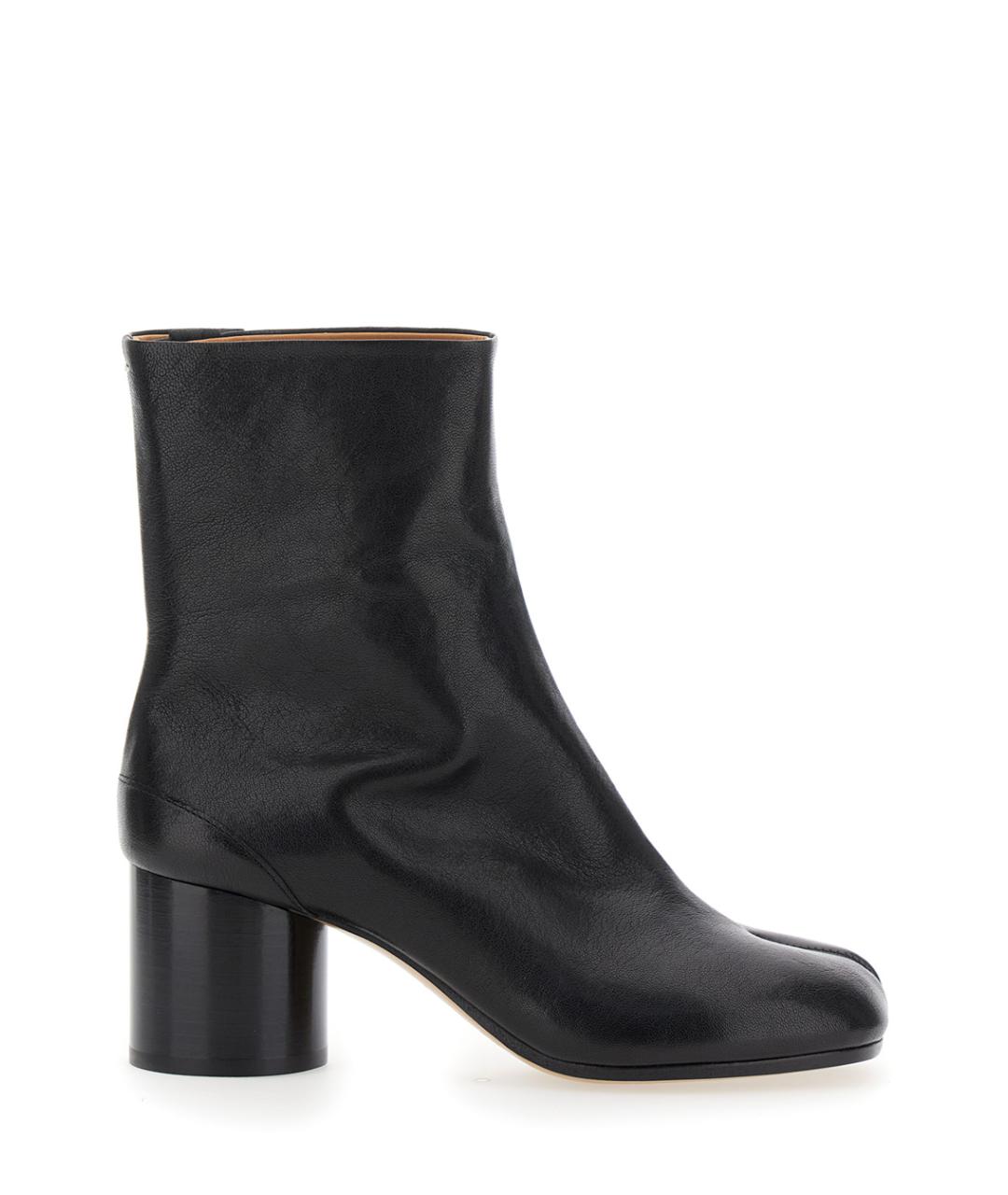 MAISON MARGIELA Черные кожаные ботильоны, фото 1