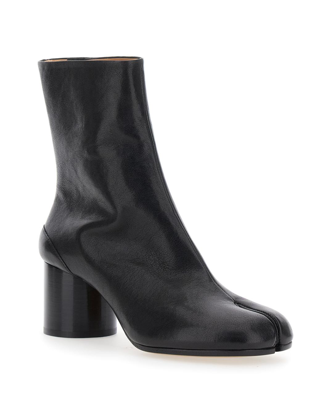 MAISON MARGIELA Черные кожаные ботильоны, фото 2