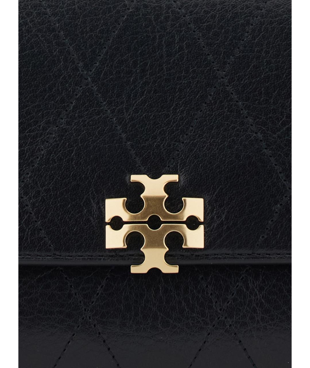 TORY BURCH Черная кожаная сумка через плечо, фото 3