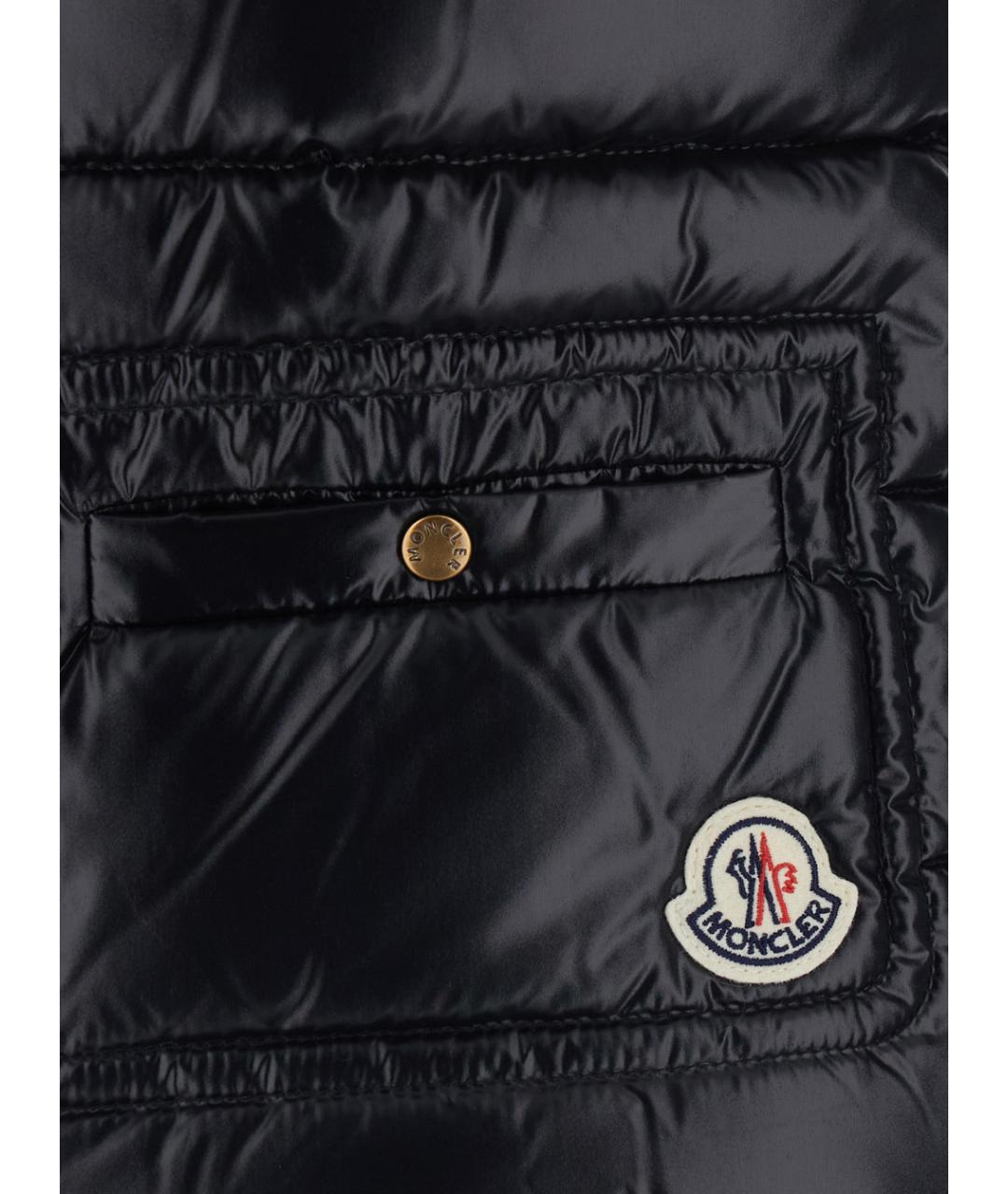 MONCLER Черный жилет, фото 3