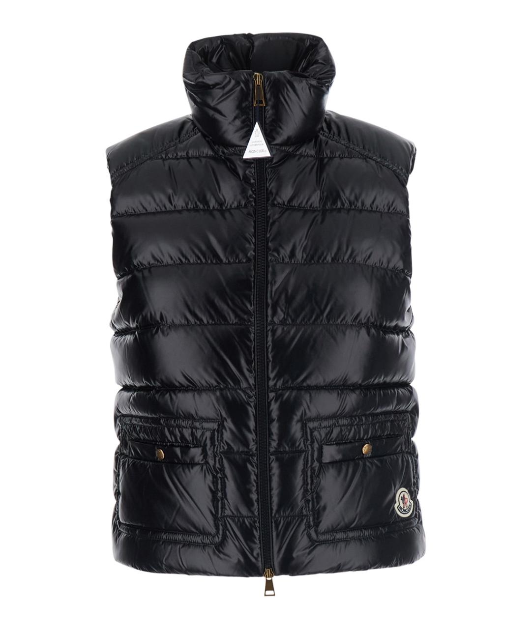 MONCLER Черный жилет, фото 1