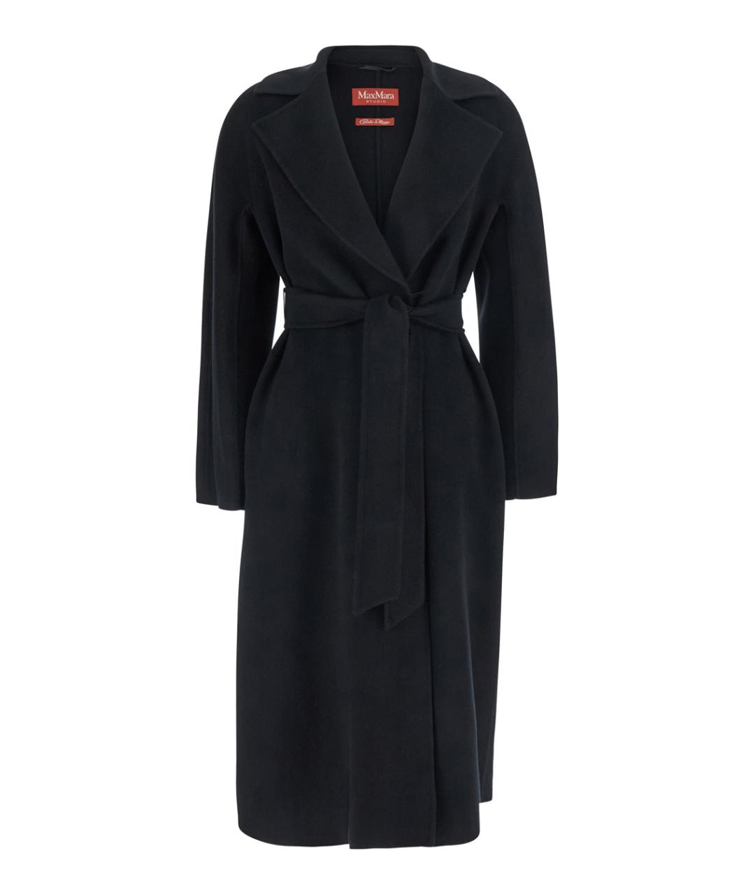 MAX MARA STUDIO Черное пальто, фото 1