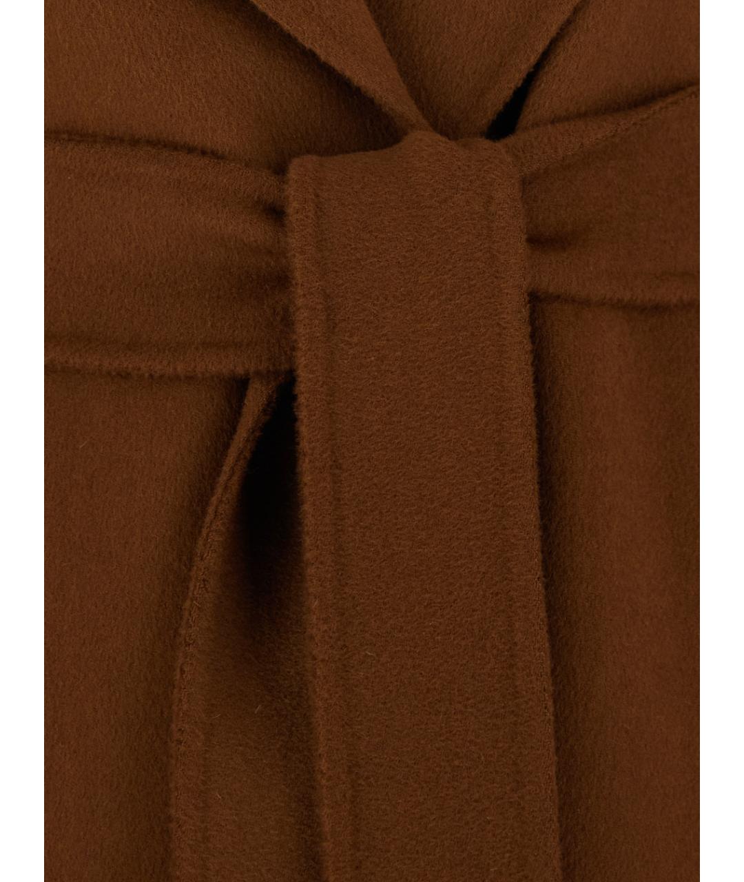 MAX MARA STUDIO Коричневое пальто, фото 3