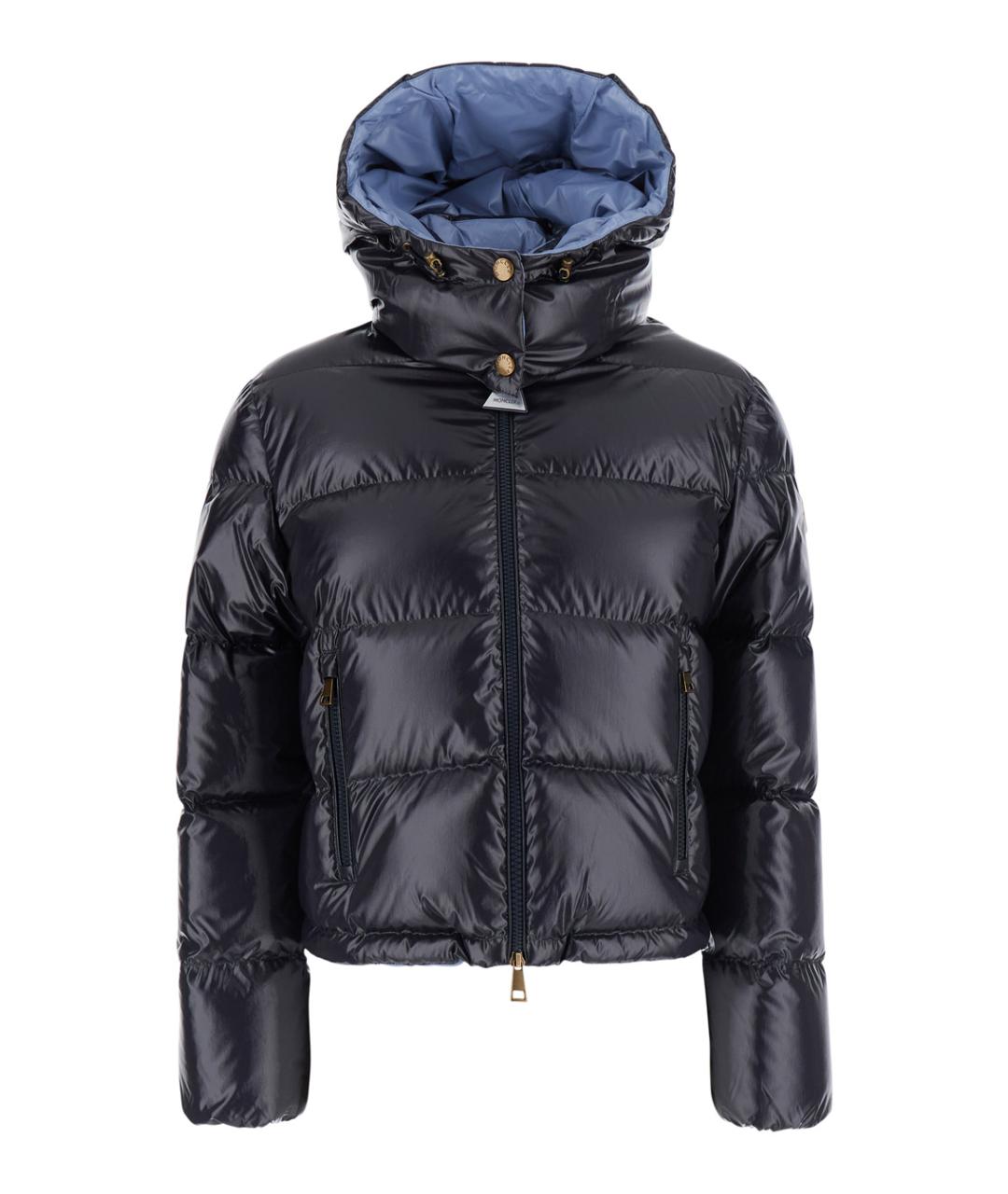 MONCLER Синий пуховик, фото 1