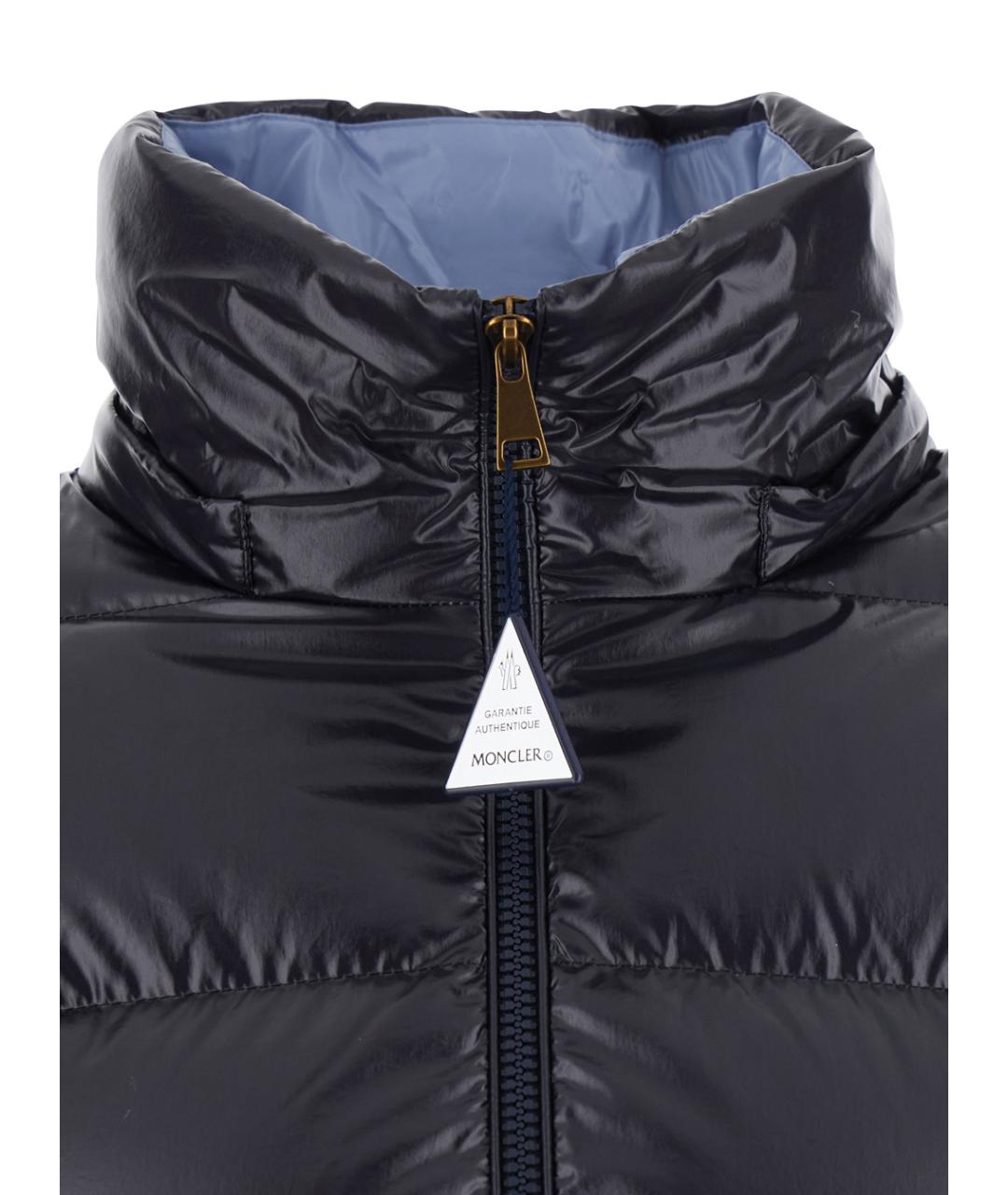 MONCLER Синий пуховик, фото 4